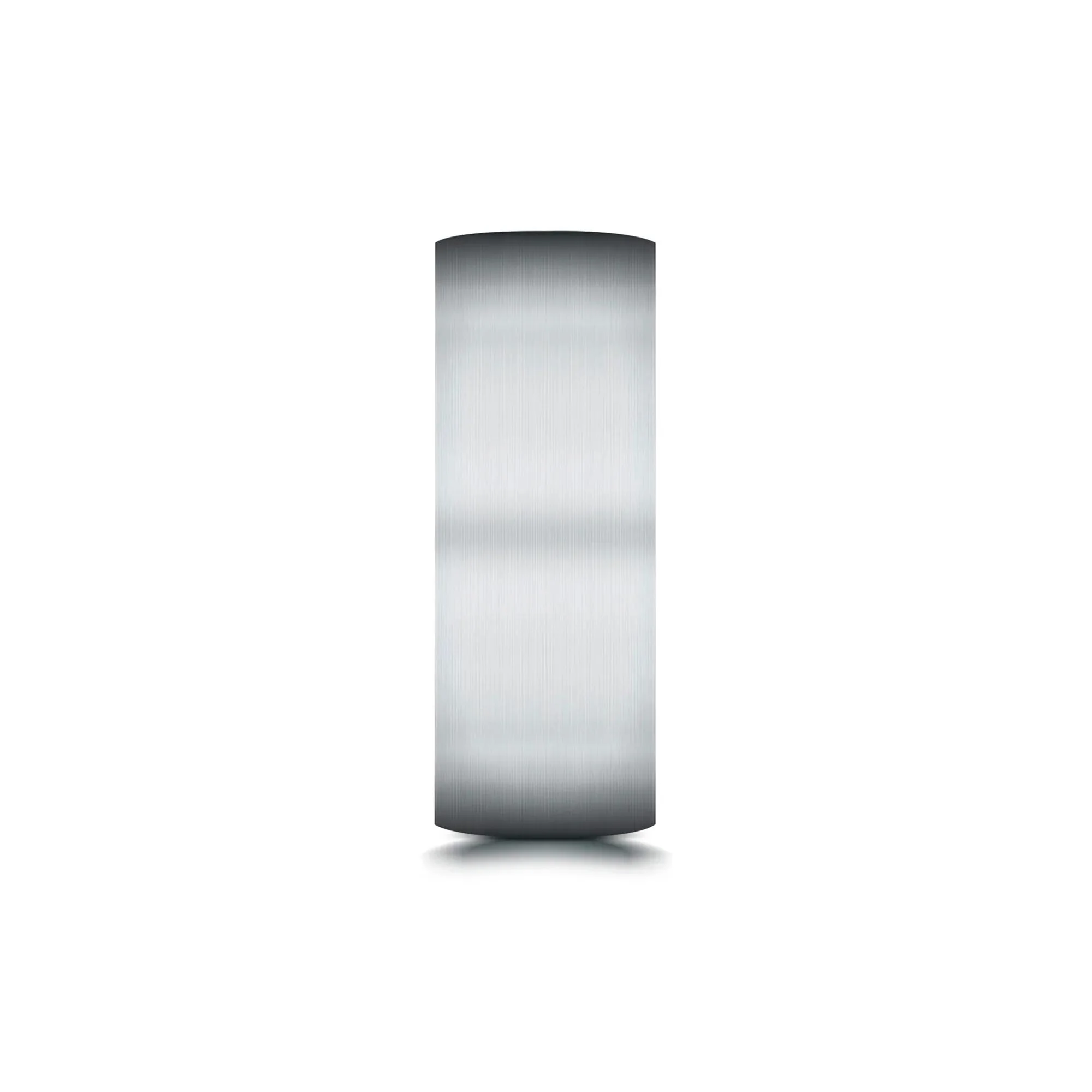 Flat Satin Finish Band Ring 10K White Gold Size 9.5 7.5mm - Image 3