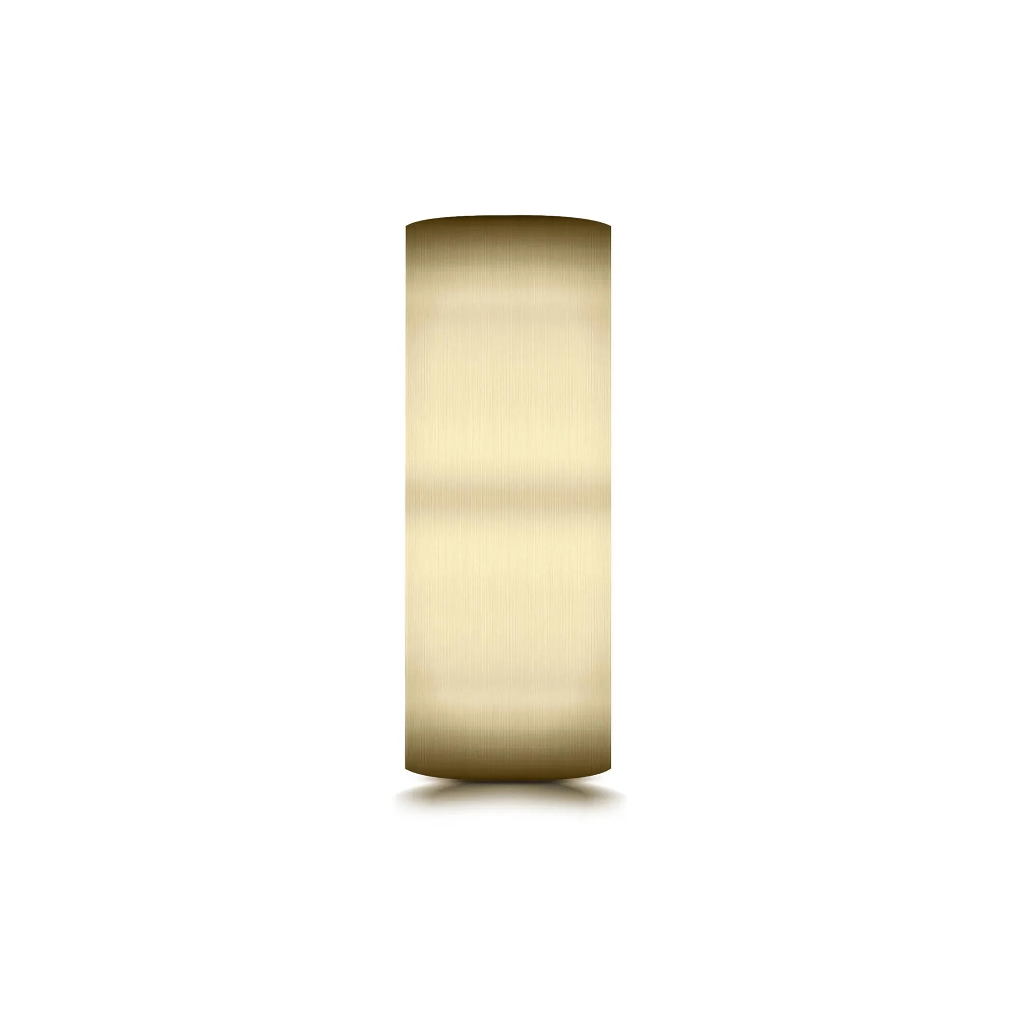 Flat Satin Finish Band Ring 10K Yellow Gold Size 13 7.5mm - Image 3
