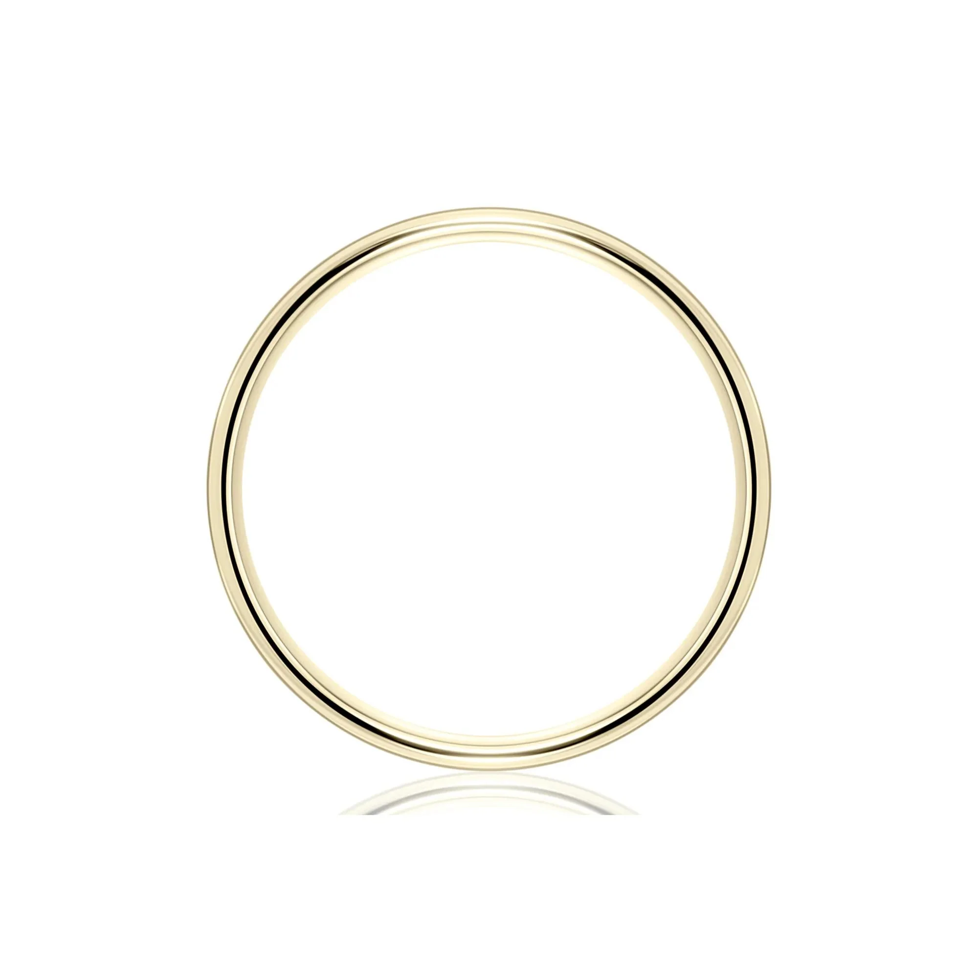 Flat Satin Finish Band Ring 10K Yellow Gold Size 7.5 7.5mm - Image 2