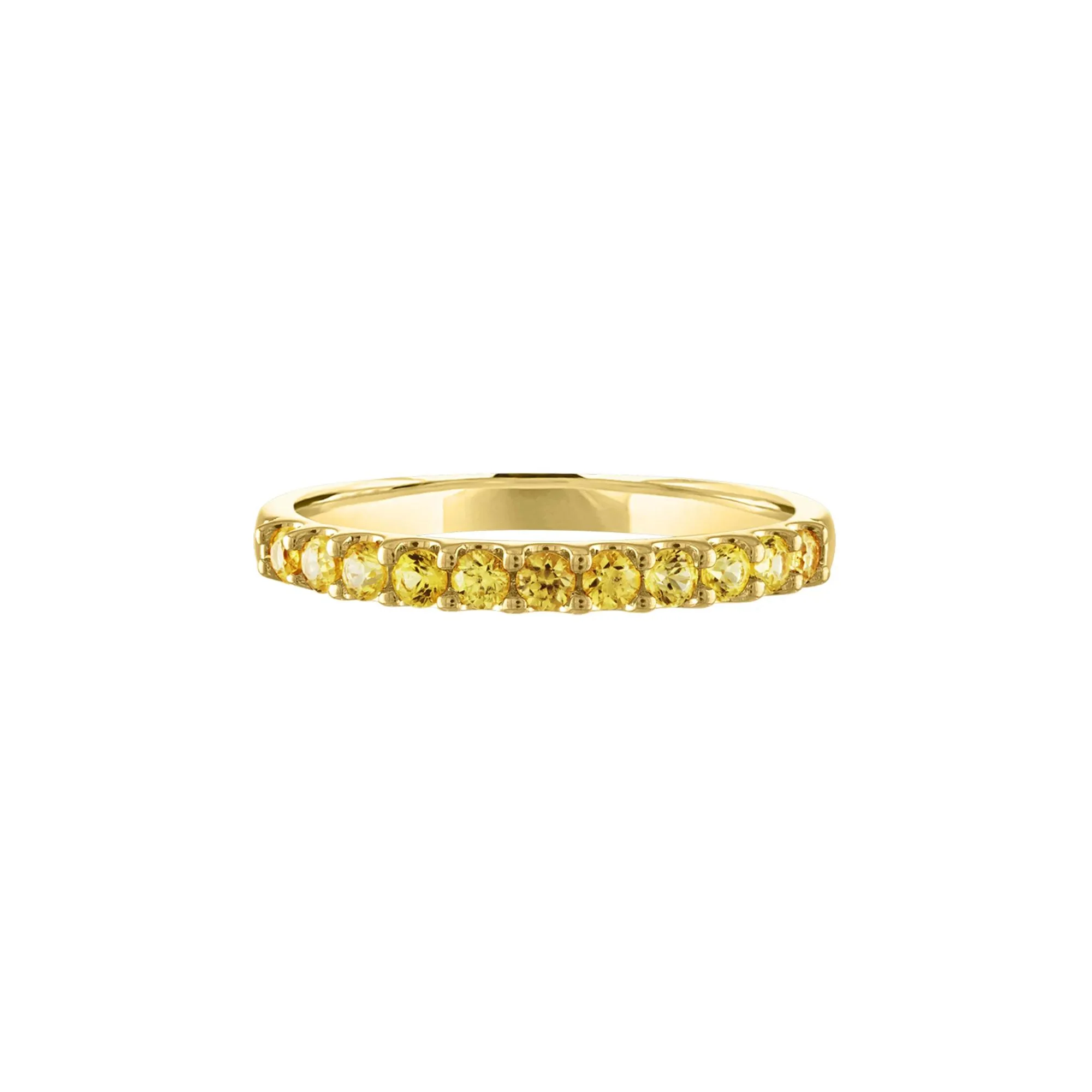 Yellow Sapphire Ring 10K Yellow Gold Size 9