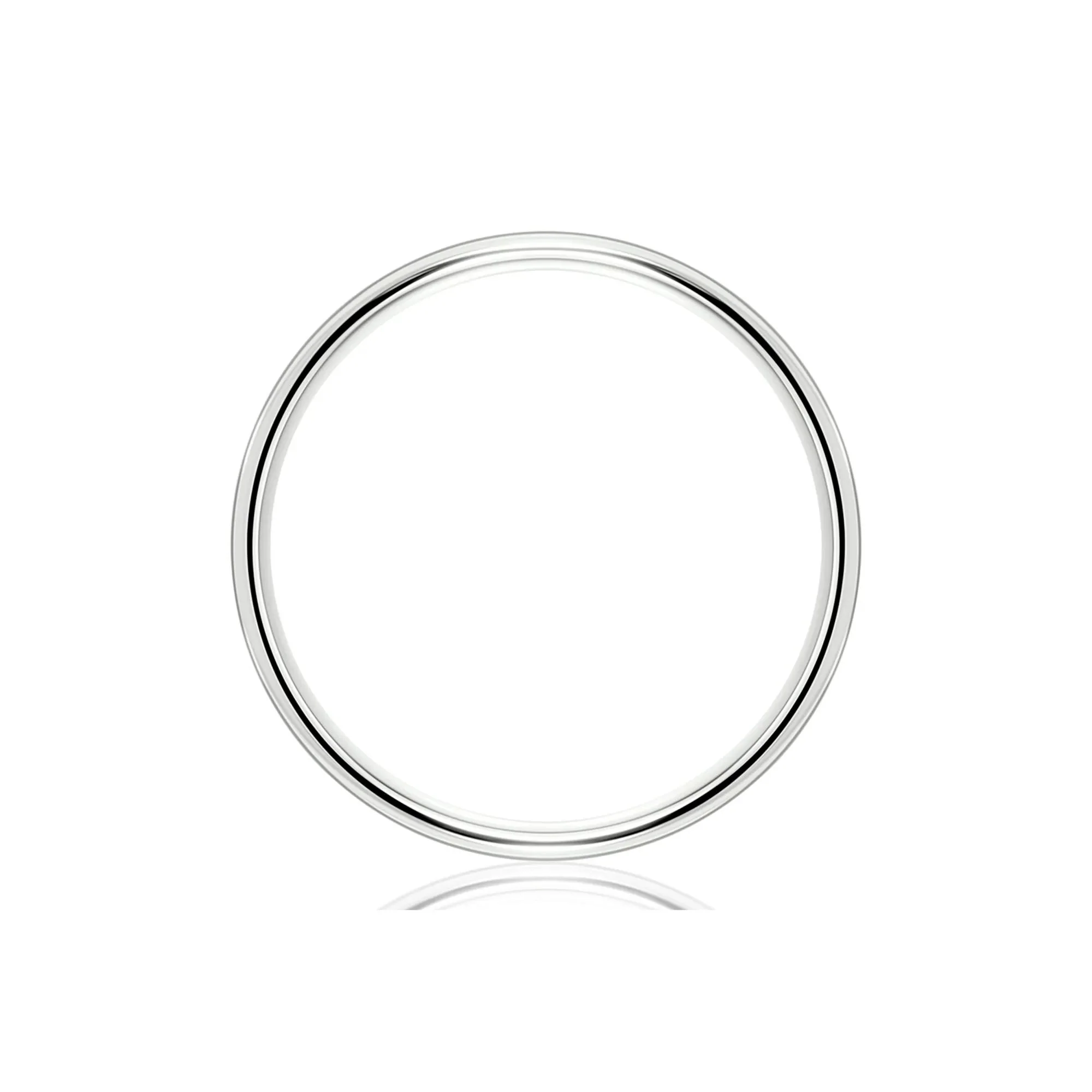 Wedding Band Ring 14K White Gold Size 11 6mm - Image 4