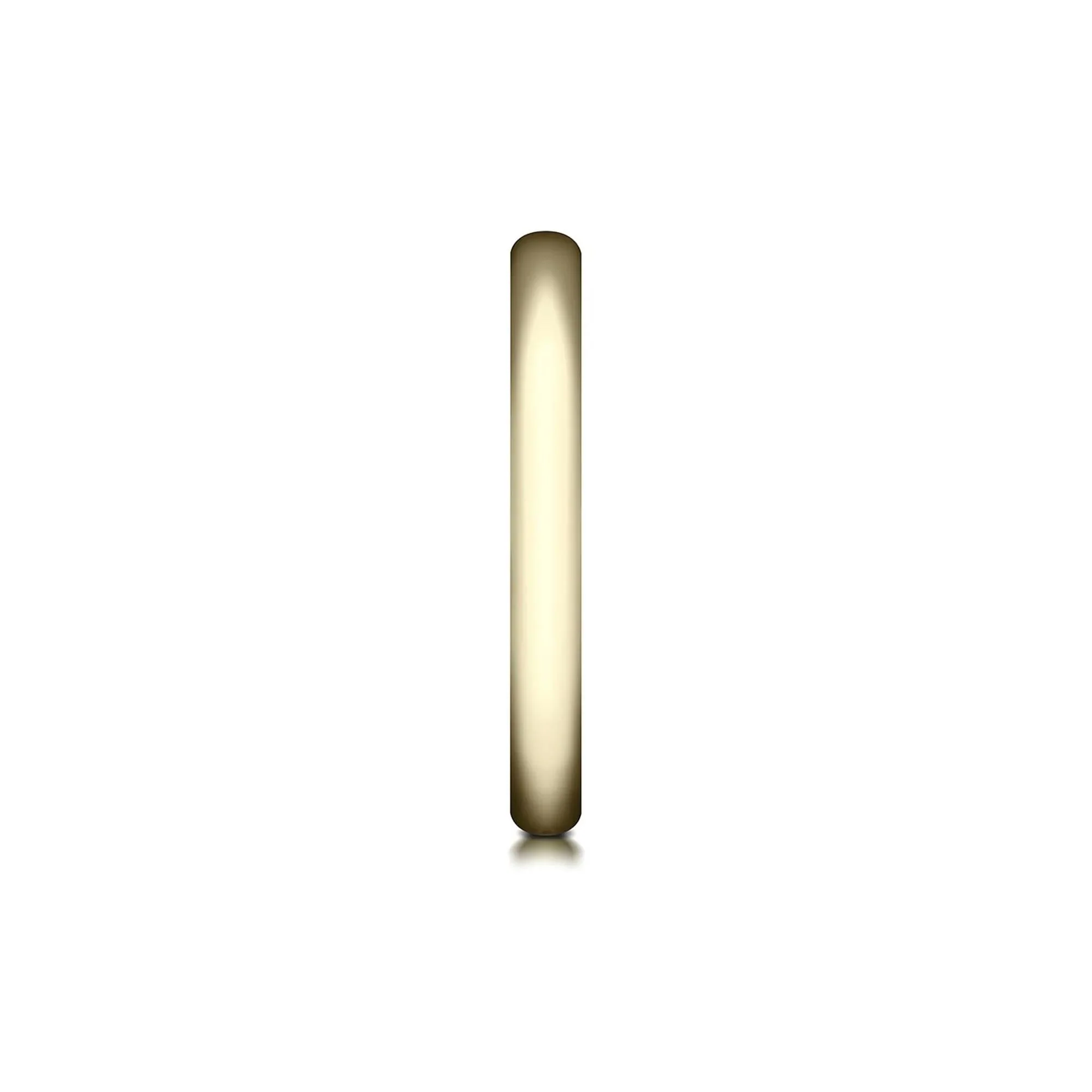 Wedding Band Ring 14K Yellow Gold Size 8 2mm - Image 3