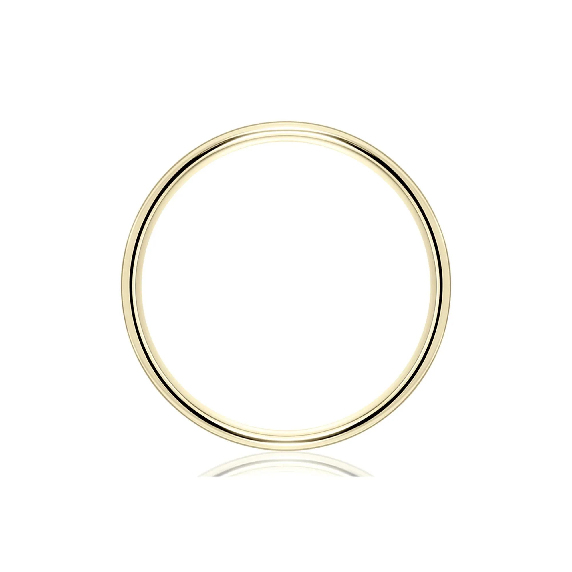 Wedding Band Ring 14K Yellow Gold Size 7.5 6mm - Image 4