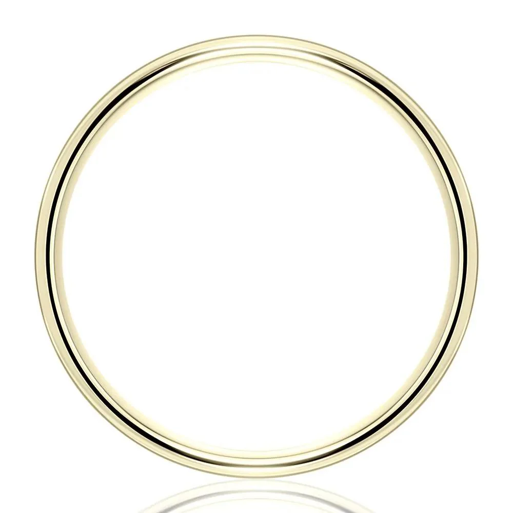 Wedding Band Ring 14K Yellow Gold Size 13 4mm