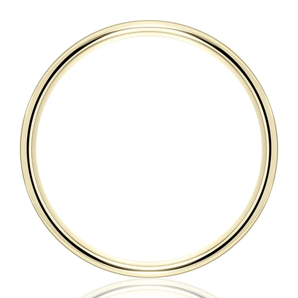 Wedding Band Ring 14K Yellow Gold Size 9.5 4mm - Image 4