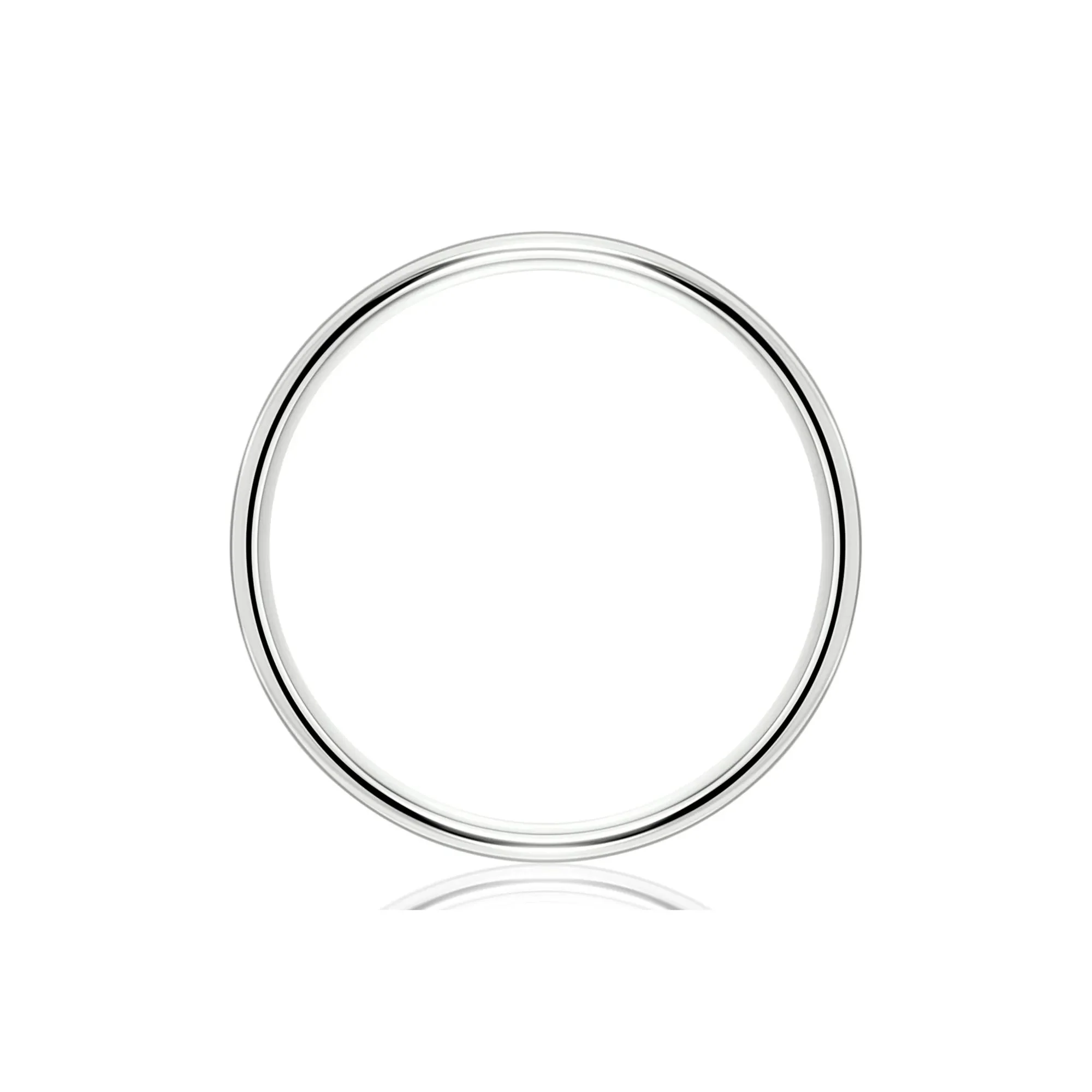 Wedding Band Ring Platinum White Size 11 6mm - Image 2