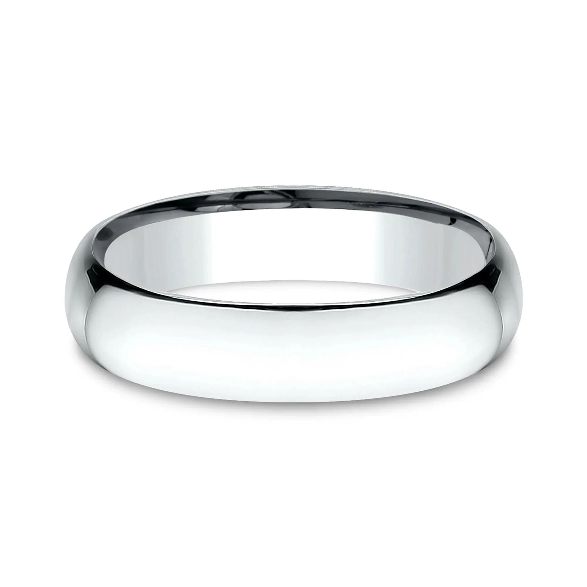 Wedding Band Ring 14K White Gold Size 12 5mm