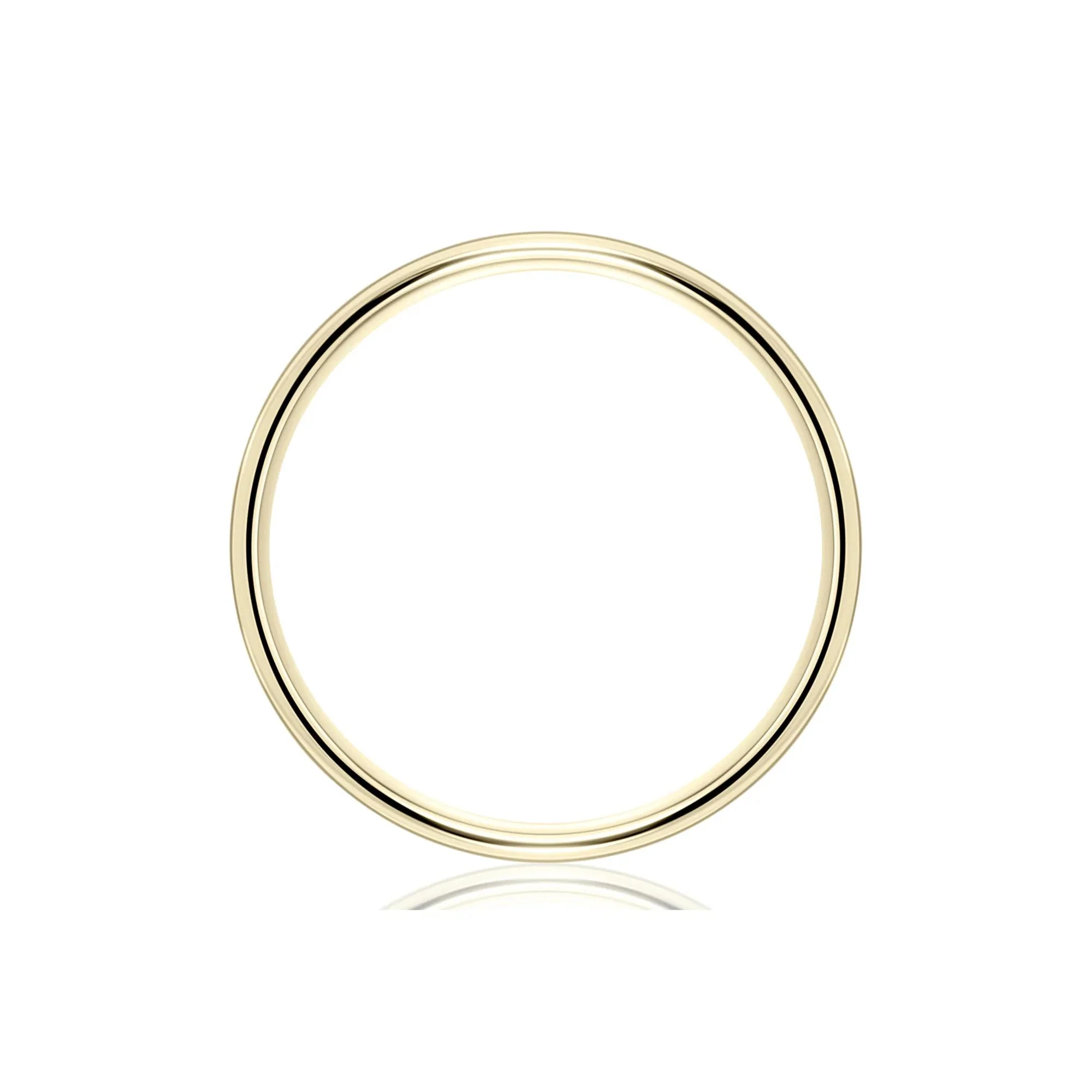 Wedding Band Ring 14K Yellow Gold Size 6.5 5mm - Image 2