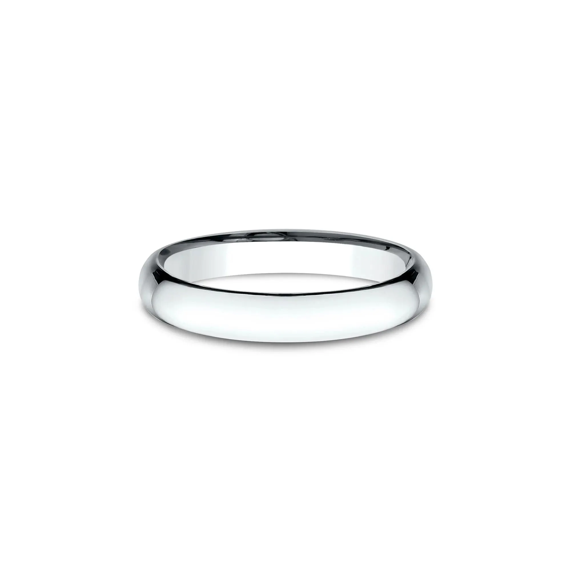 Wedding Band Ring 14K White Gold Size 8 3mm