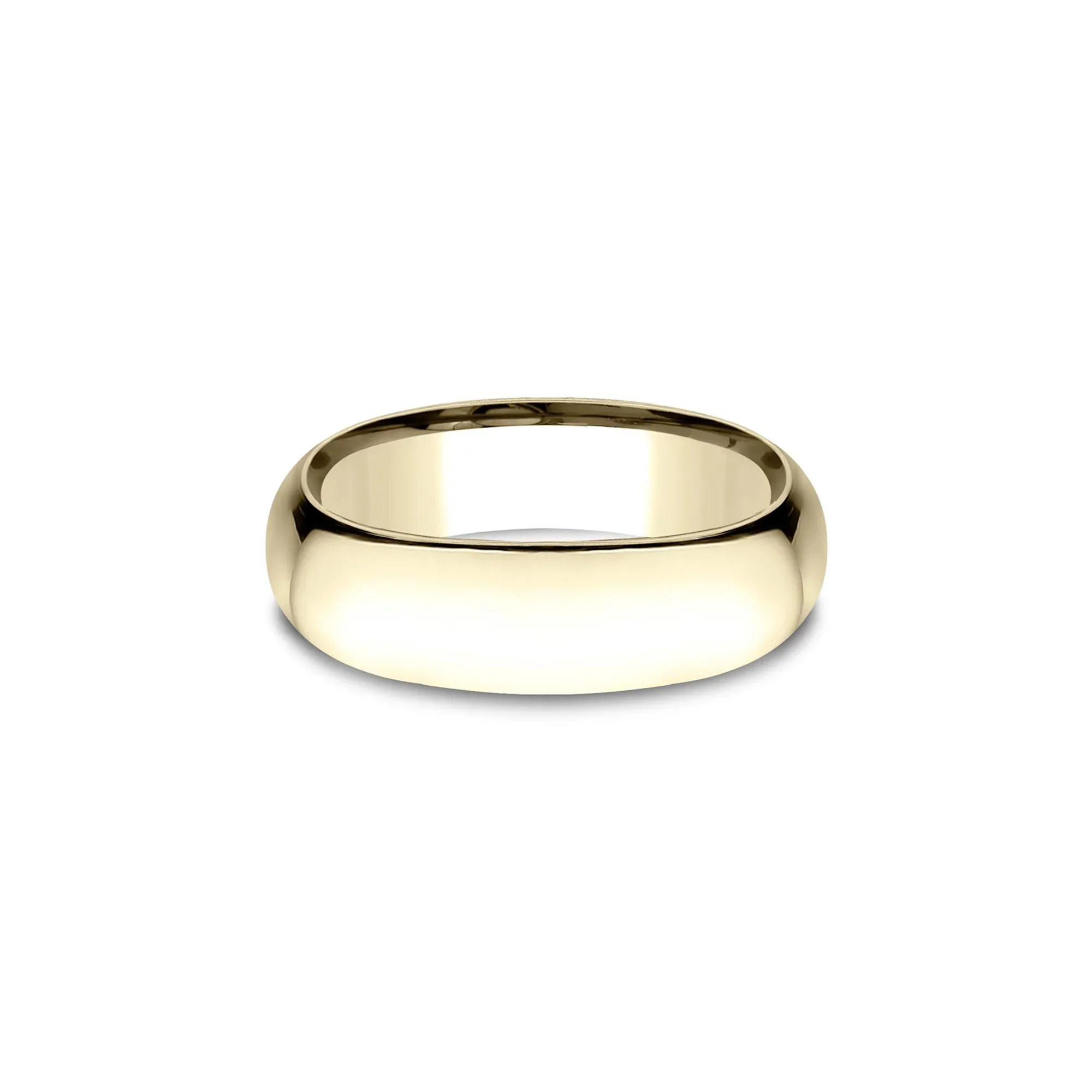 Wedding Band Ring 14K Yellow Gold Size 10.5 7mm