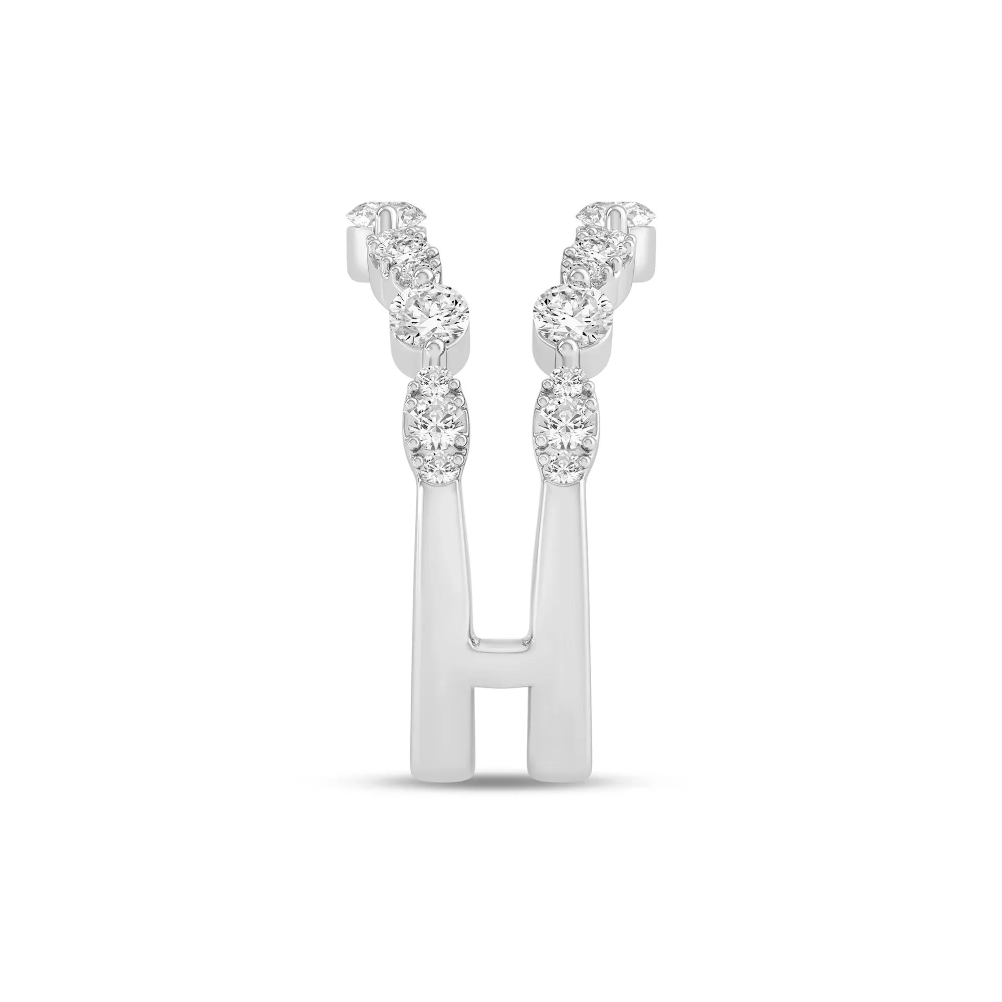1 CT. Tw. Lab Grown Diamond Ring Insert 14K White Gold Size 6.5 6mm - Image 3
