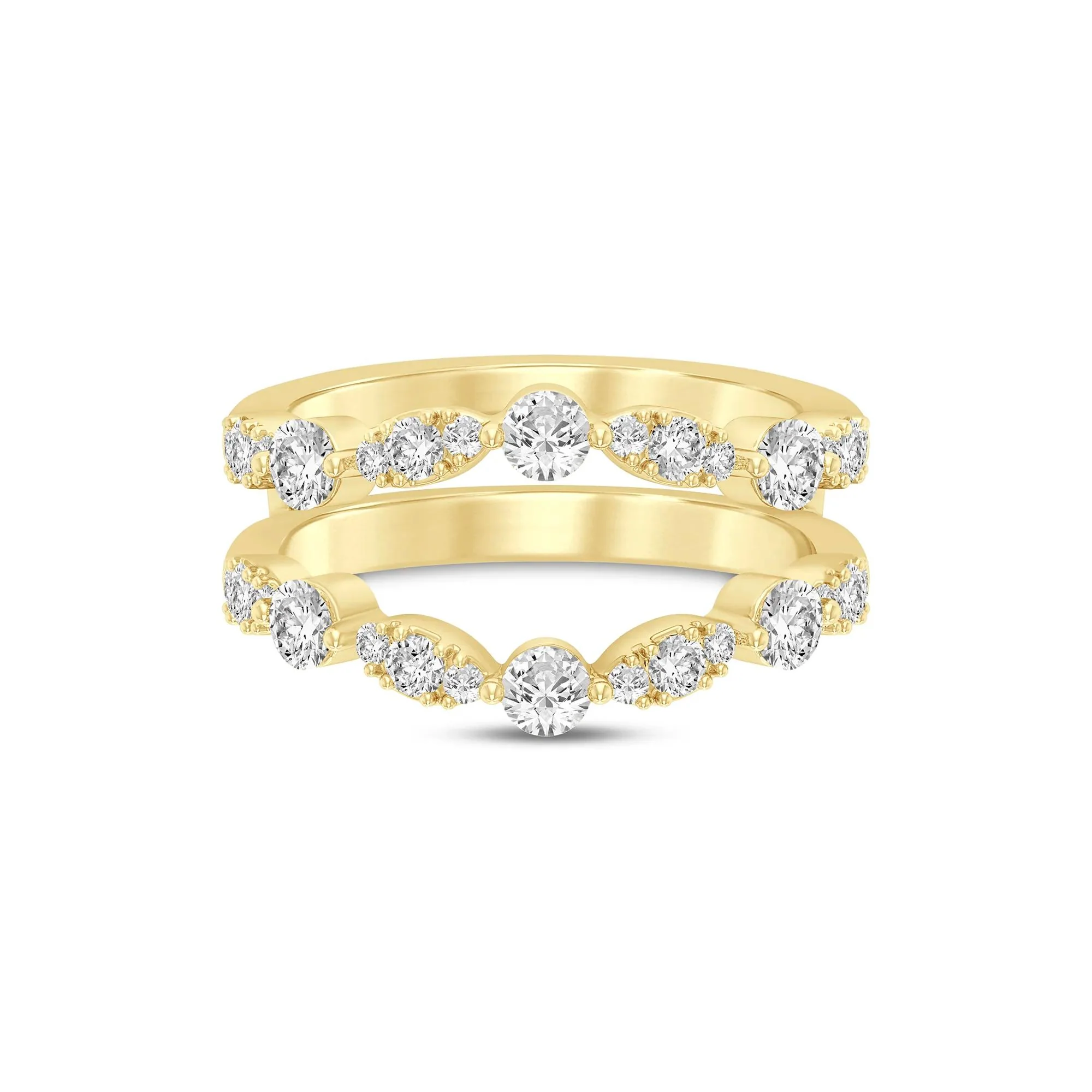 1 CT. Tw. Lab Grown Diamond Ring Insert 14K Yellow Gold Size 9 6mm