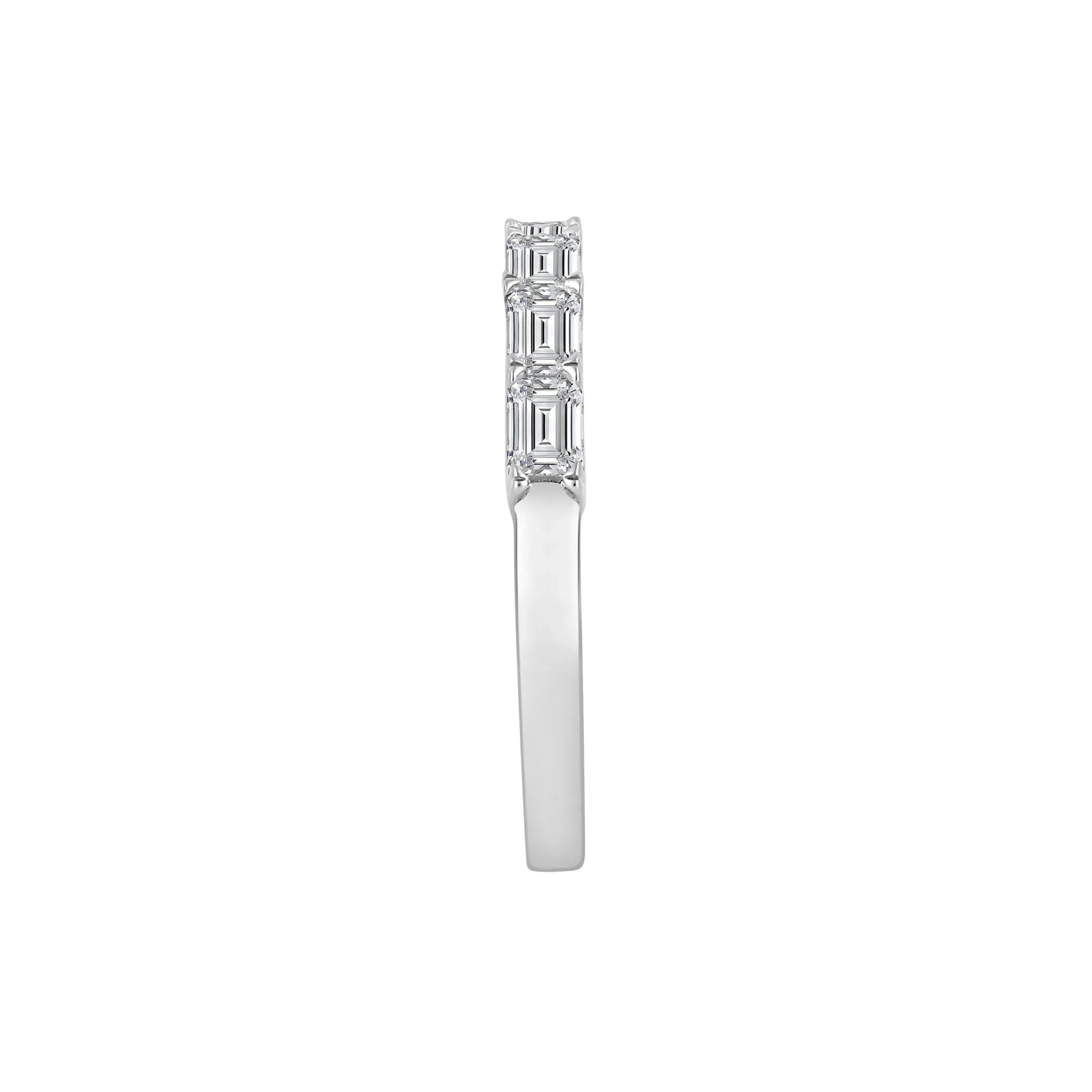 1 CT. Tw. Lab Grown Diamond East-West Band Ring 14K White Gold Size 7 2mm - Image 3