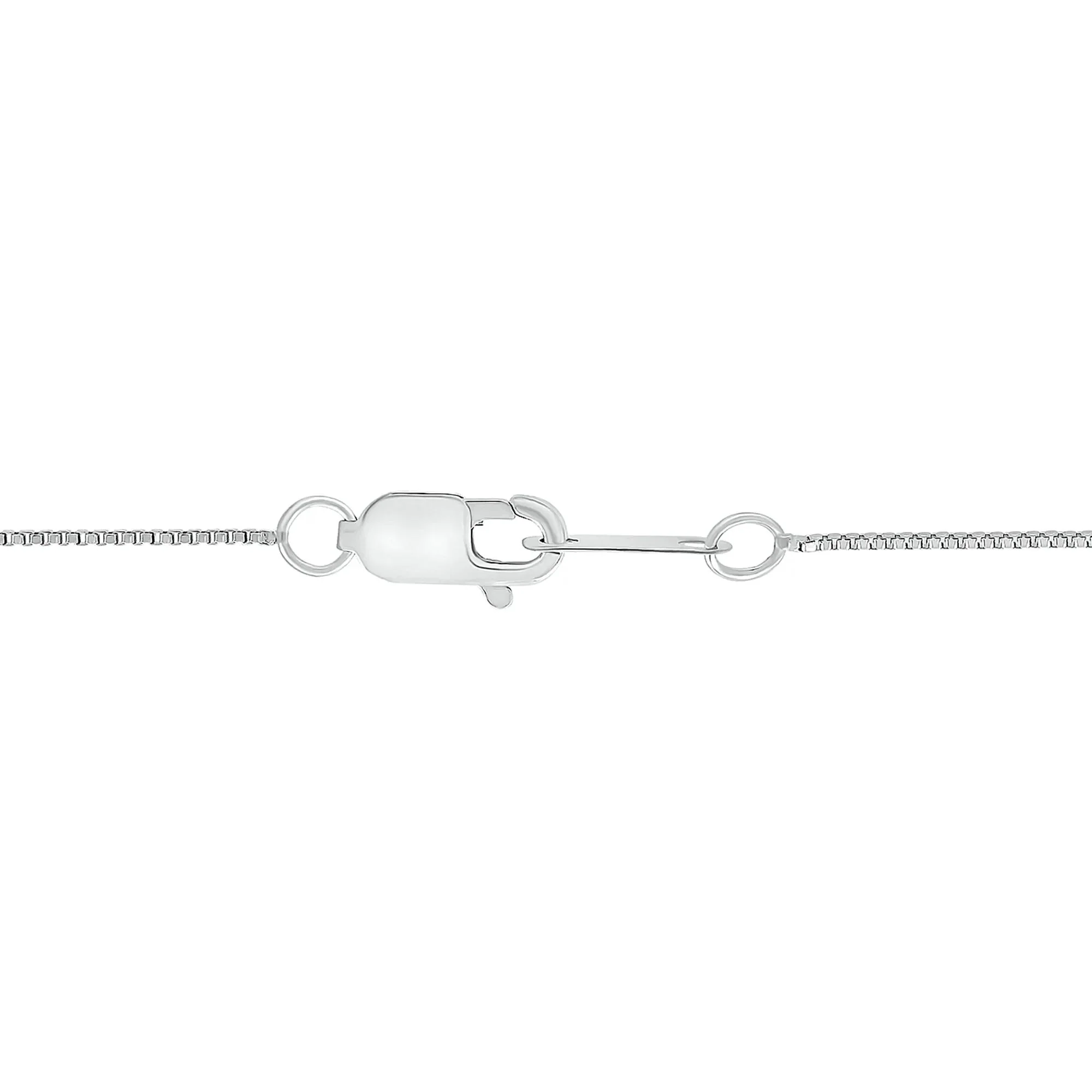1/10 CT. Tw. Diamond Heart Key Pendant Necklace .925 Sterling Silver White Size 18" - Image 2