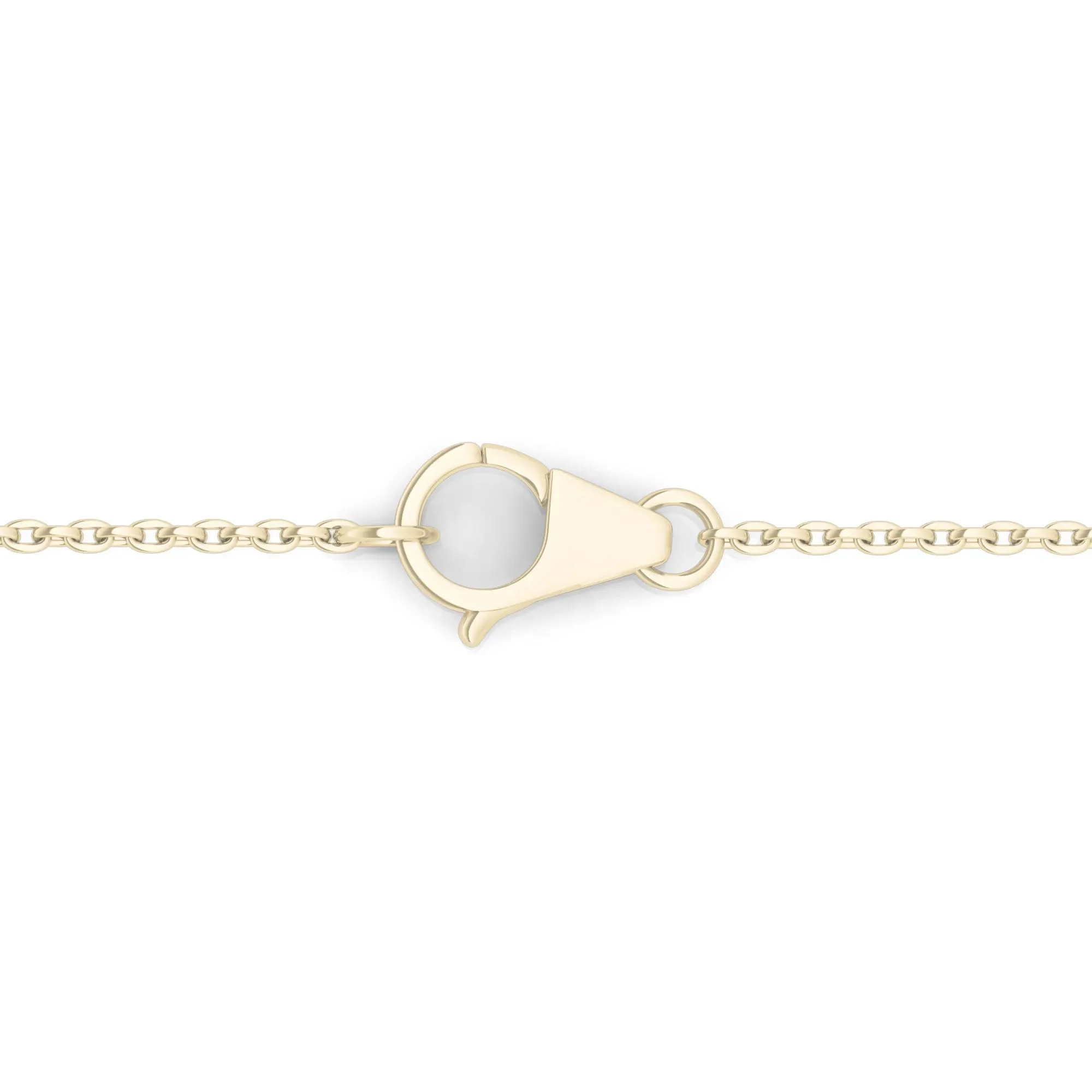 1/2 CT. Tw. Lab Grown Diamond Princess-Cut Halo Pendant Necklace 14K Yellow Gold Size 18" - Image 3