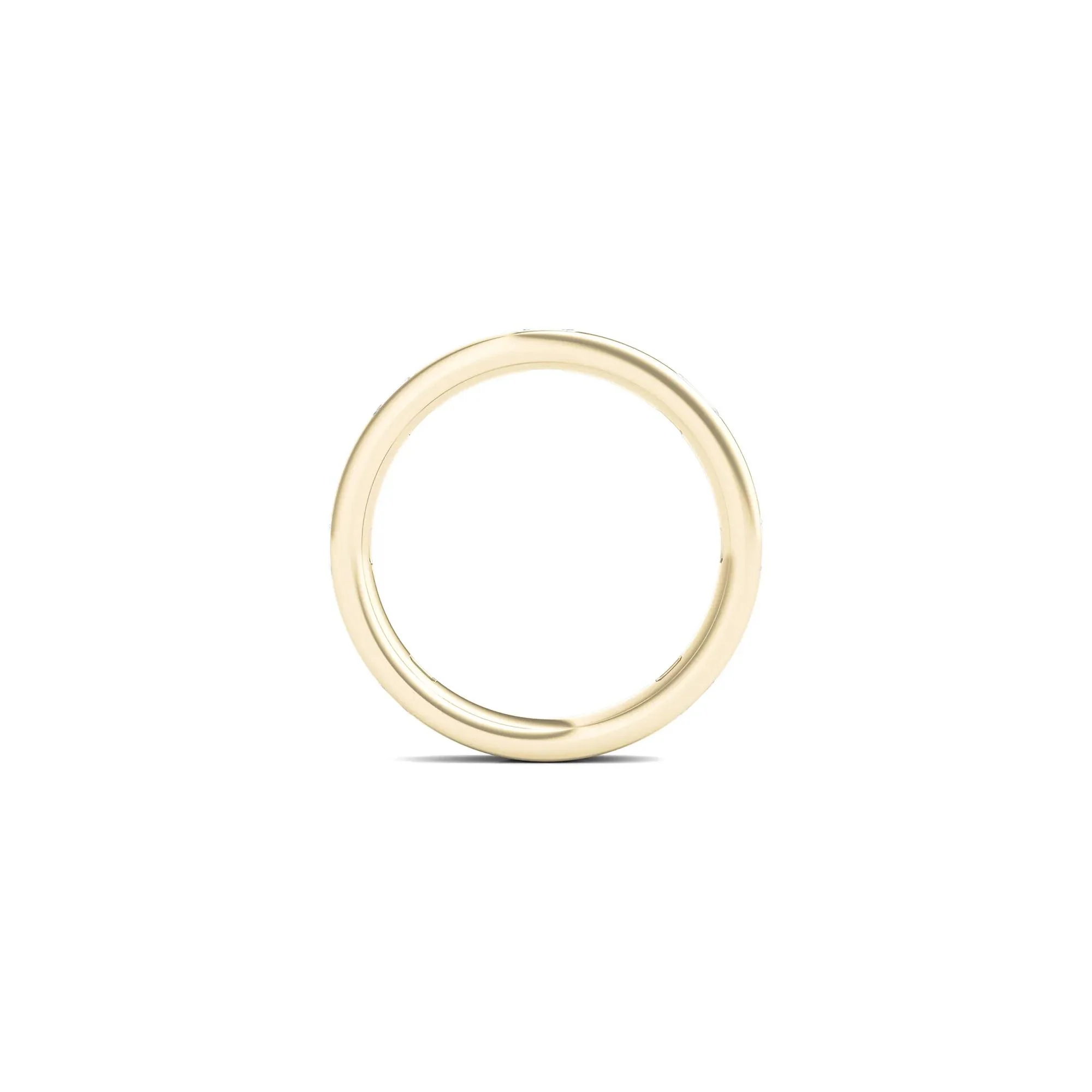 1 CT. Tw. Emerald-Cut Lab Grown Diamond Band Ring 14K Yellow Gold Size 8 3.5mm - Image 2