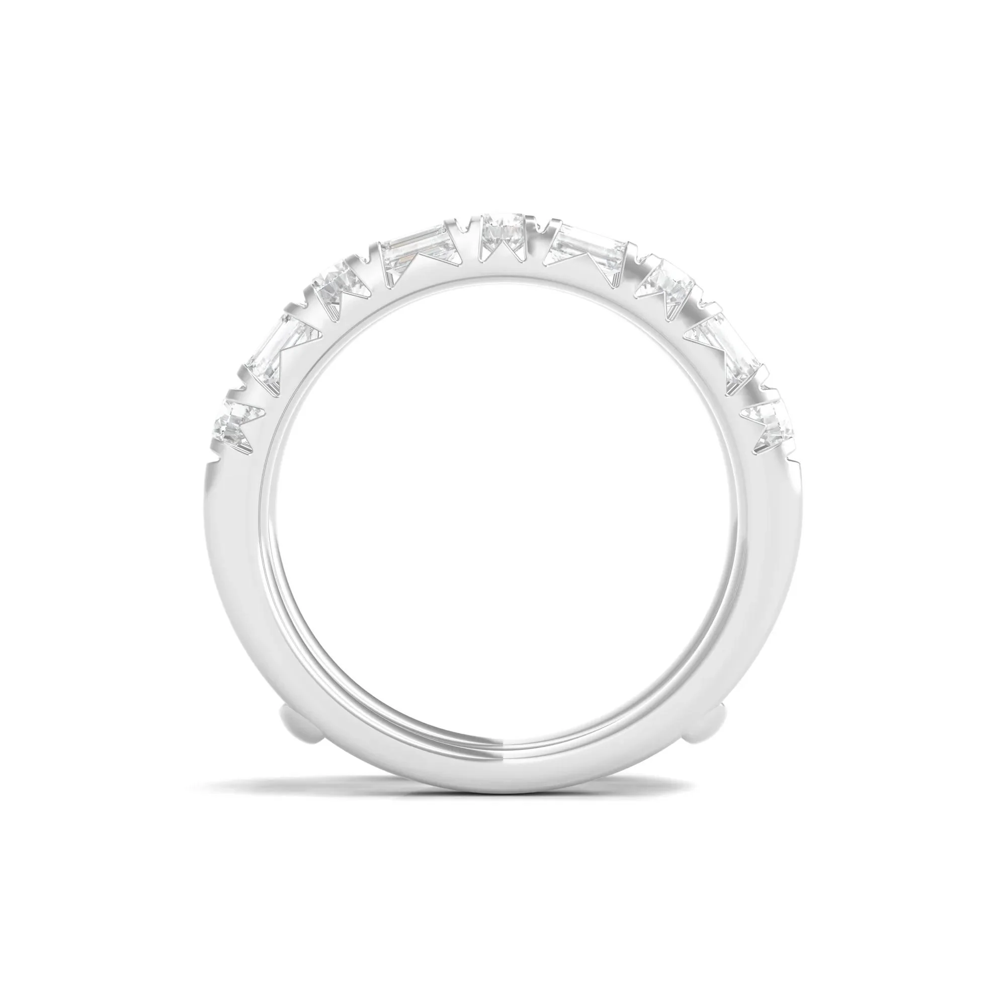 2 CT. Tw. Lab Grown Diamond Ring Insert 14K White Gold Size 8 - Image 2