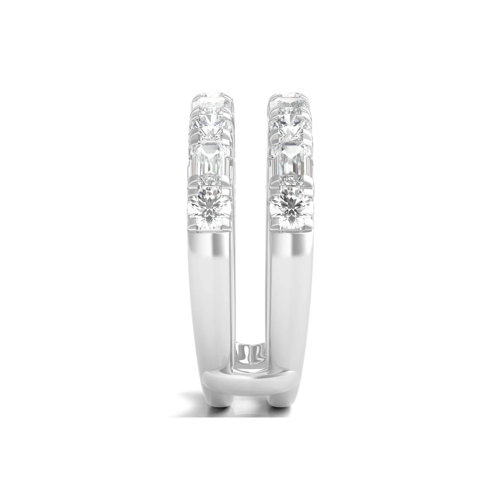 2 CT. Tw. Lab Grown Diamond Ring Insert 14K White Gold Size 8 - Image 3