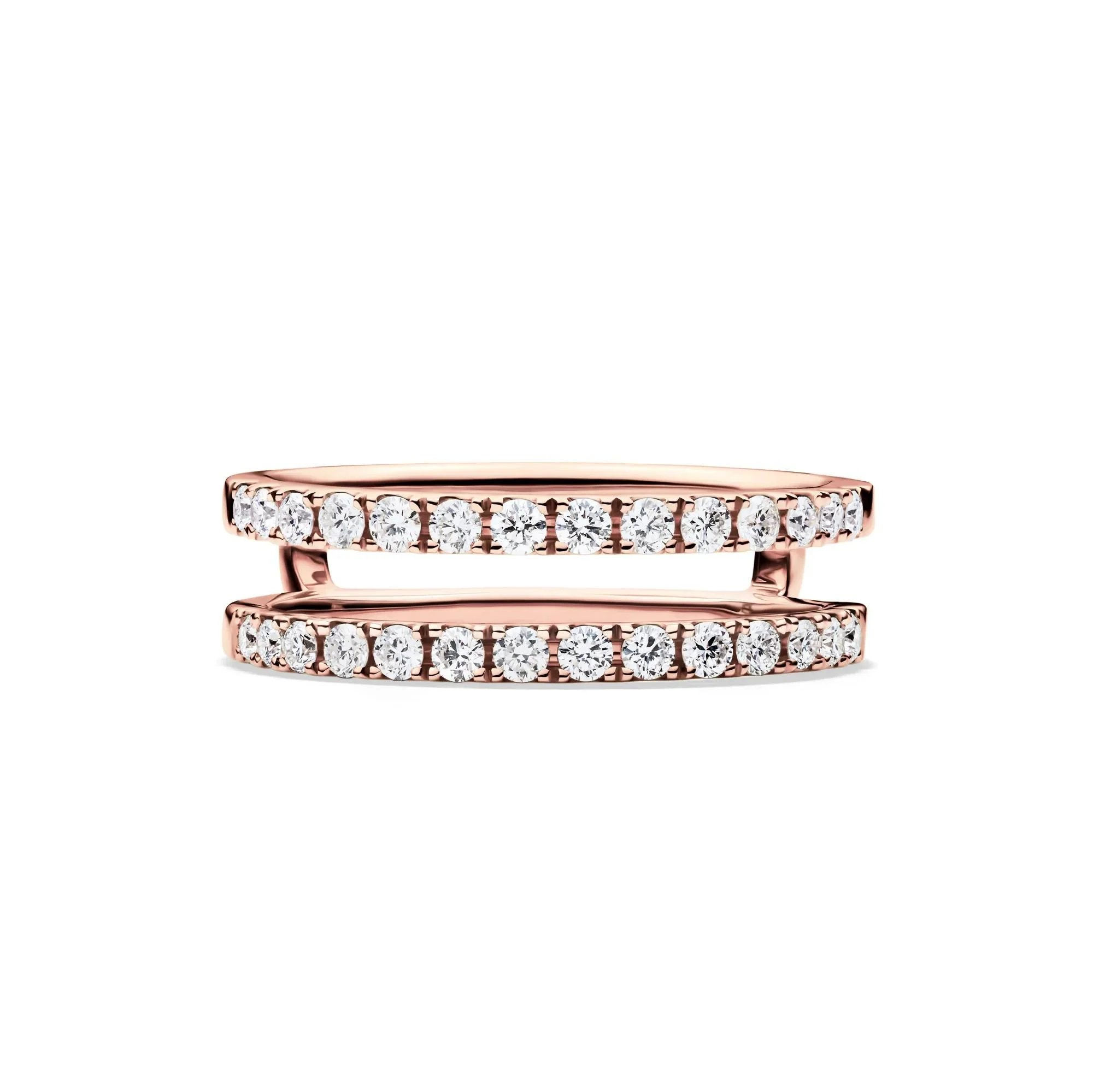 1/2 CT. Tw. Lab Grown Diamond Enhancer 14K Rose Gold Ring Size 9 1mm