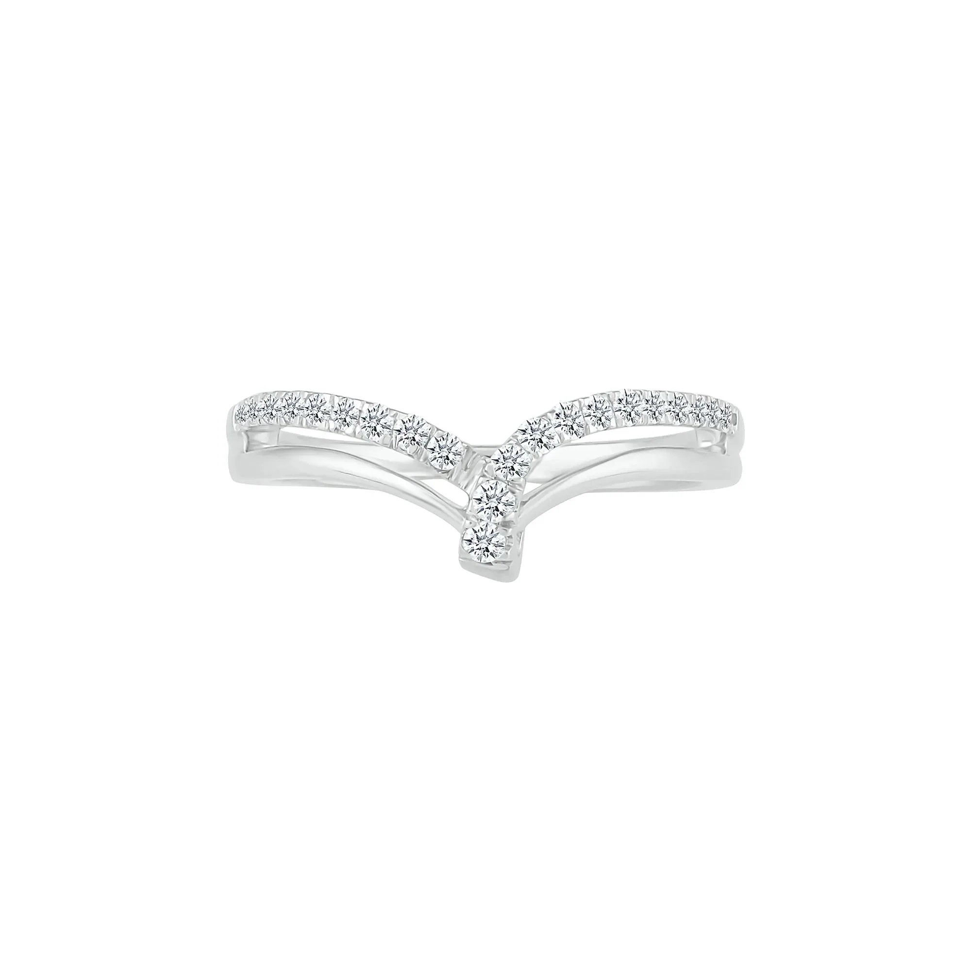 1/7 CT. Tw. Diamond Ring .925 Sterling Silver Round Brilliant Cut White Size 6.5 - Image 5