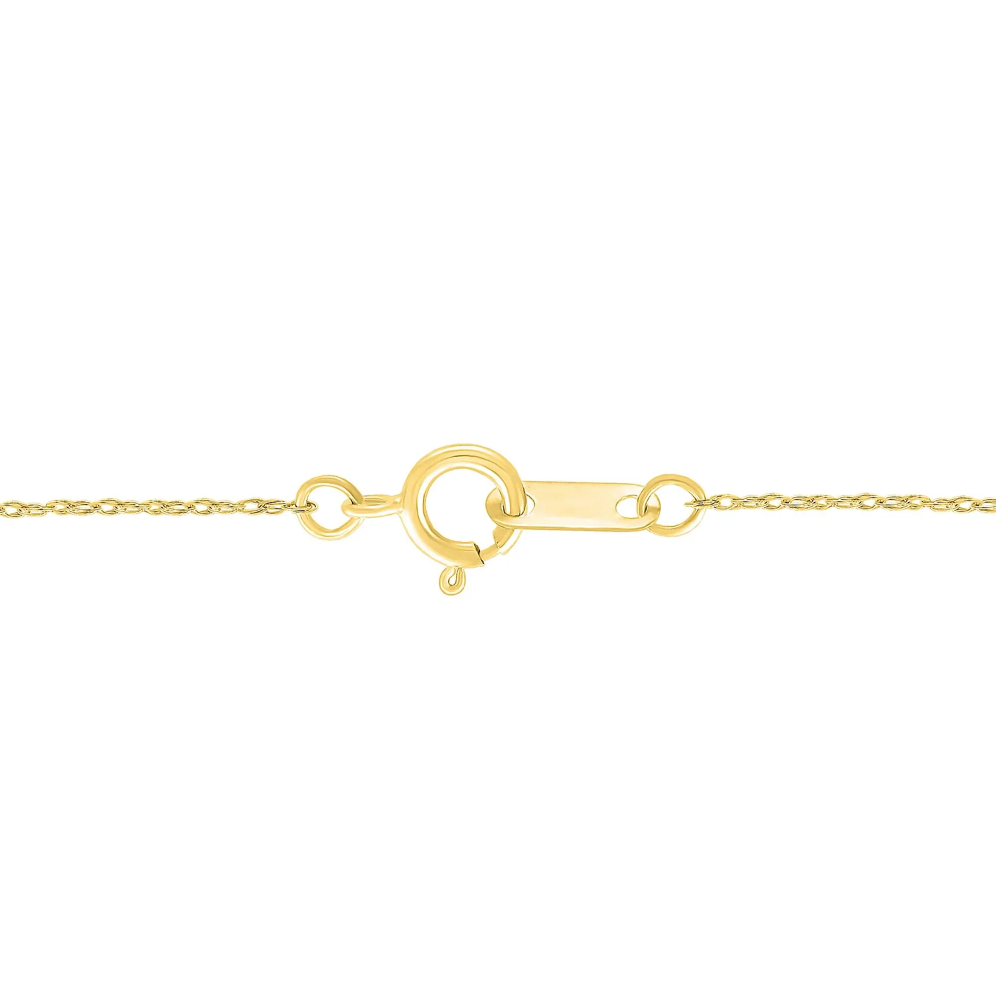1/7 CT. Tw. Diamond Drop Pendant Necklace 10K Yellow Gold Size 18" - Image 3