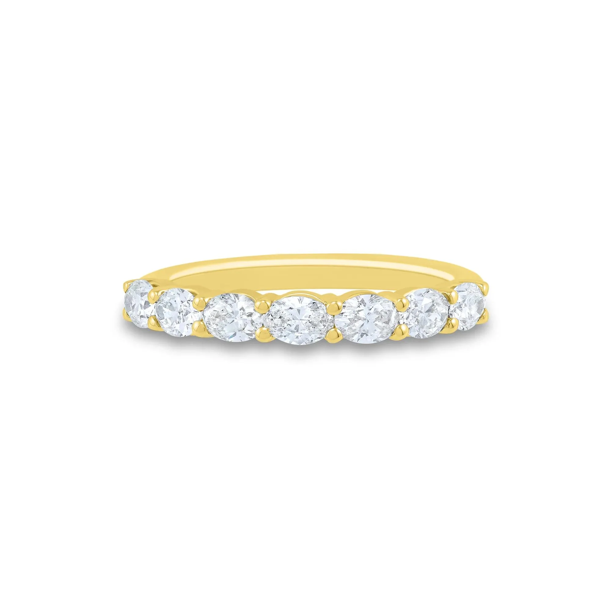 1 CT. Tw. Diamond Band Ring 10K Yellow Gold Size 8.5 1mm