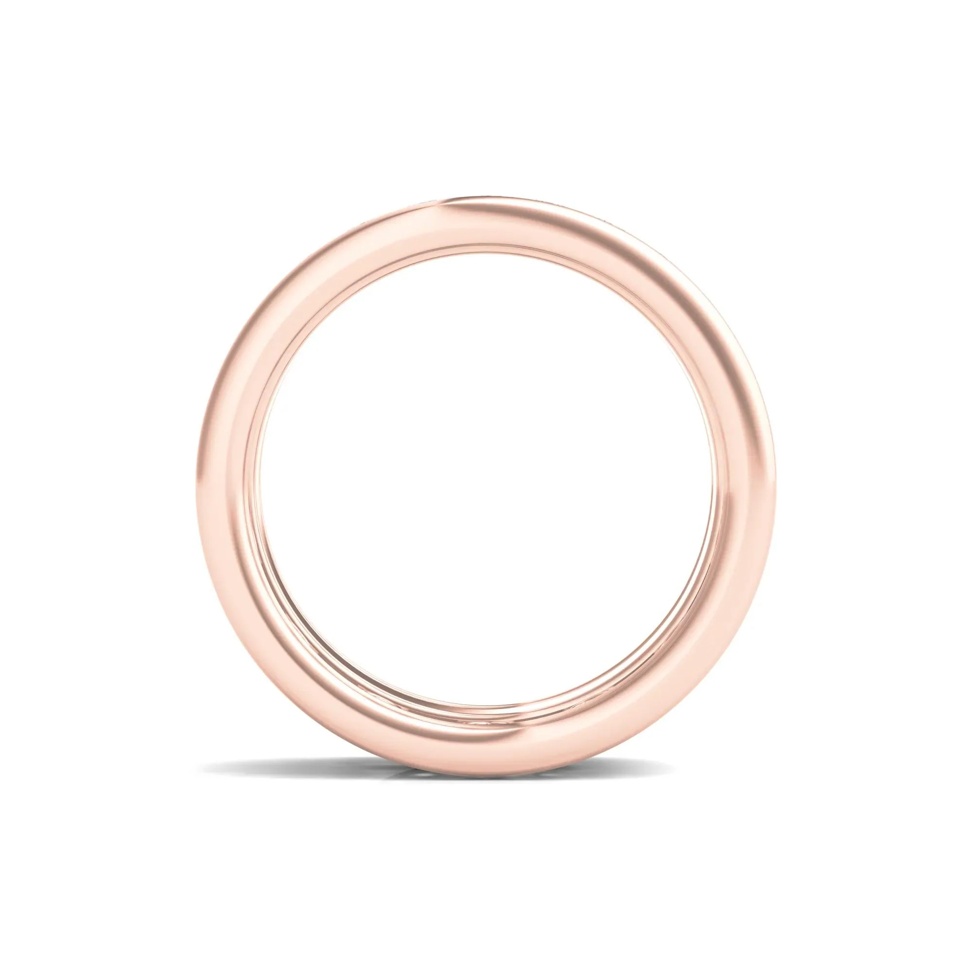 Round Lab Grown Diamond Double-Row Eternity Band Ring 14K Rose Gold (3 5/8ct. Tw.) Size 6 - Image 2
