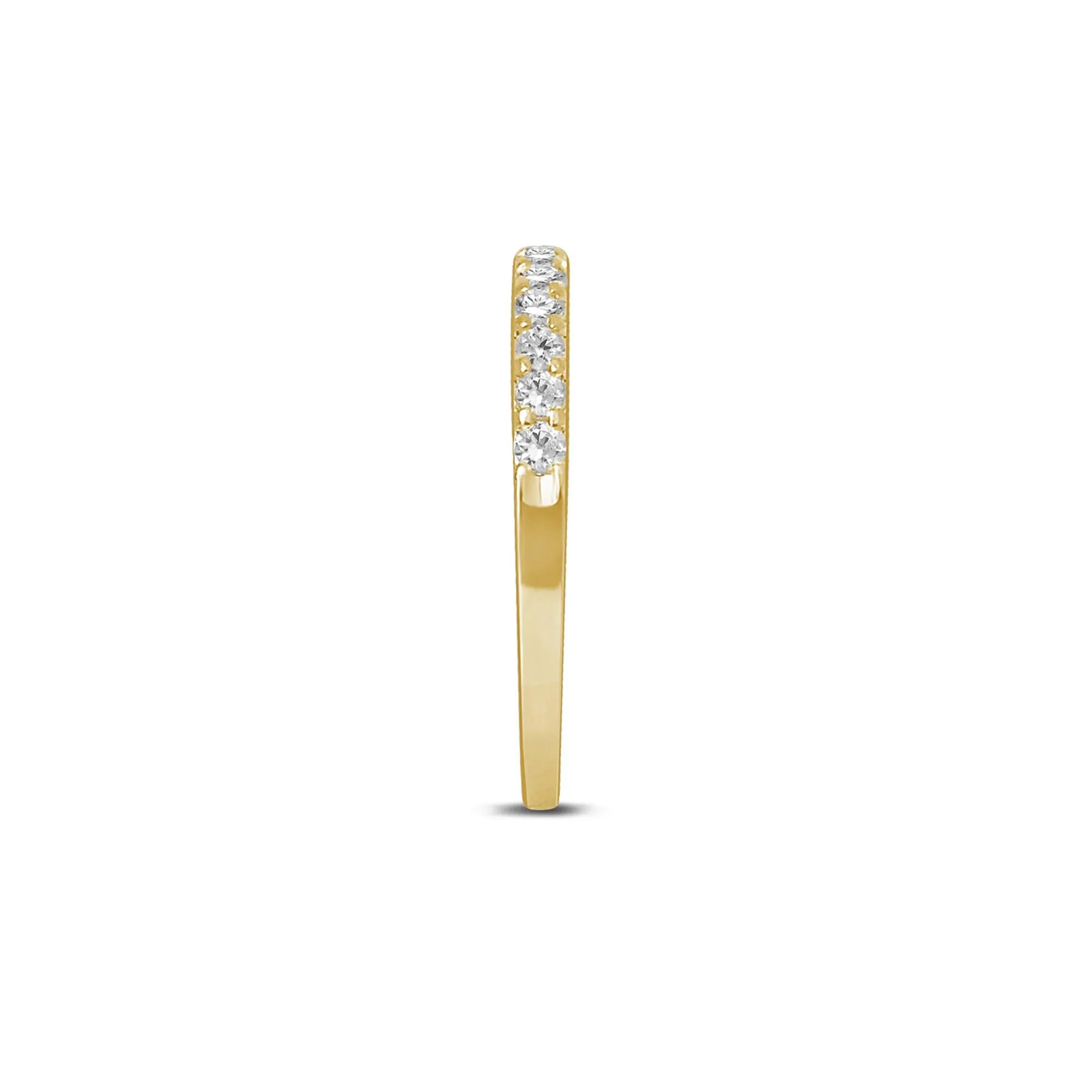 1/3 CT. Tw. Diamond Anniversary Band Ring 10K Yellow Gold Size 6 - Image 3