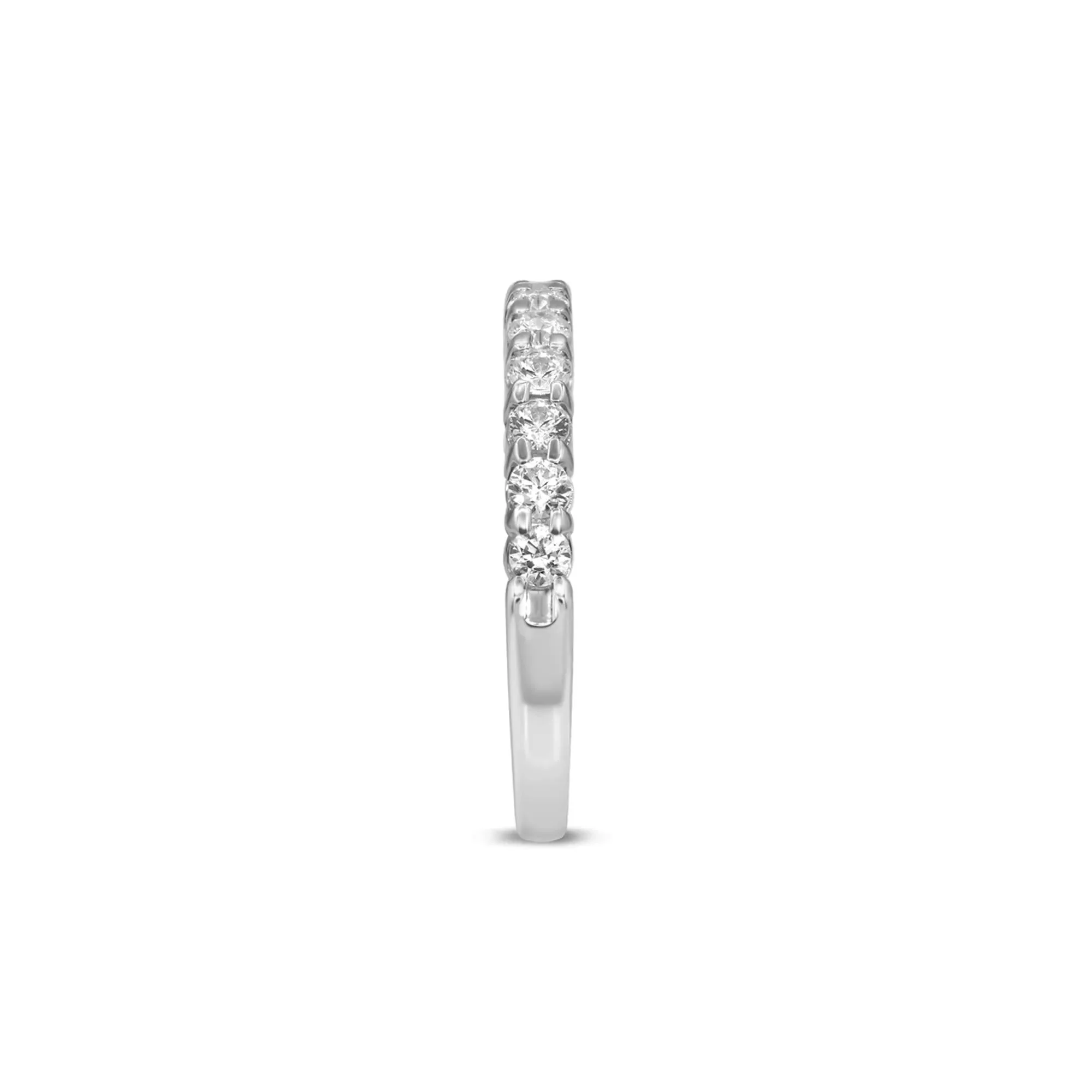 5/8 CT. Tw. Diamond Anniversary Band Ring 10K White Gold Round Brilliant Cut Size 7.5 - Image 3