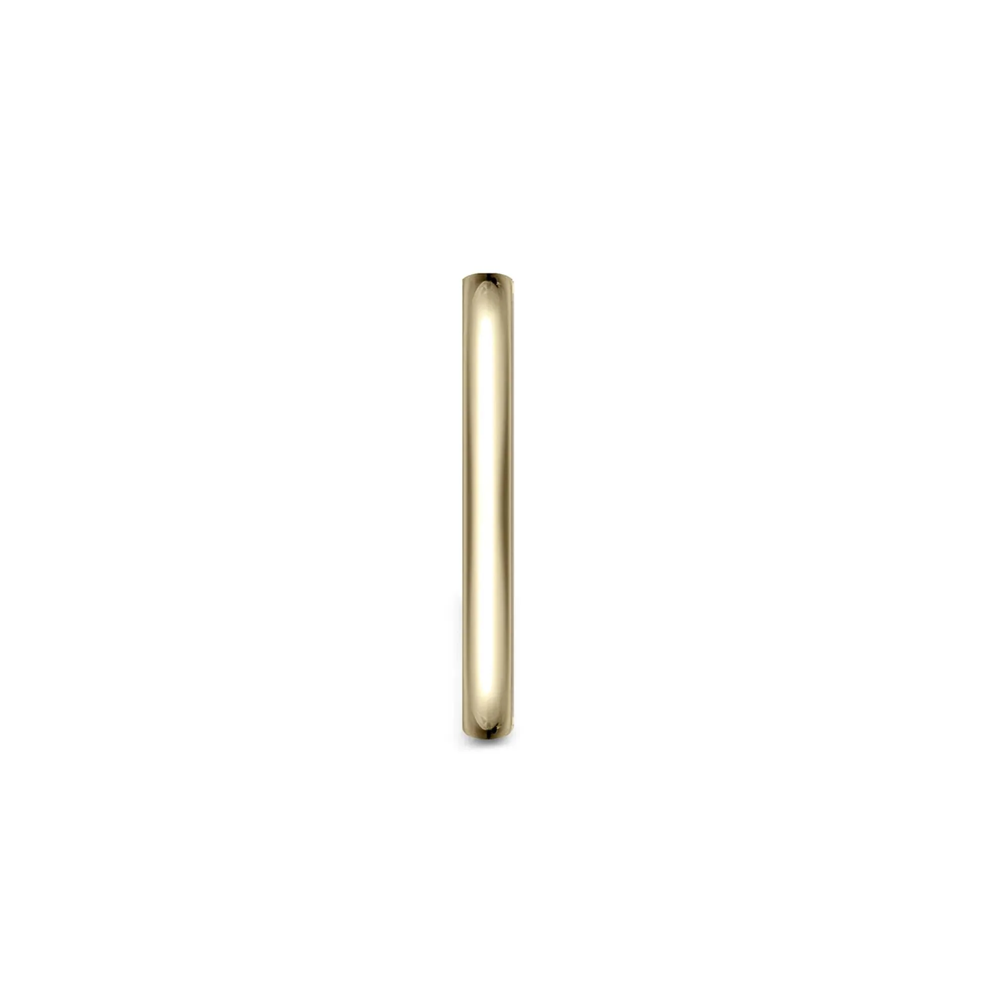 Thin Wedding Band Ring 14K Yellow Gold Size 7 1mm - Image 3
