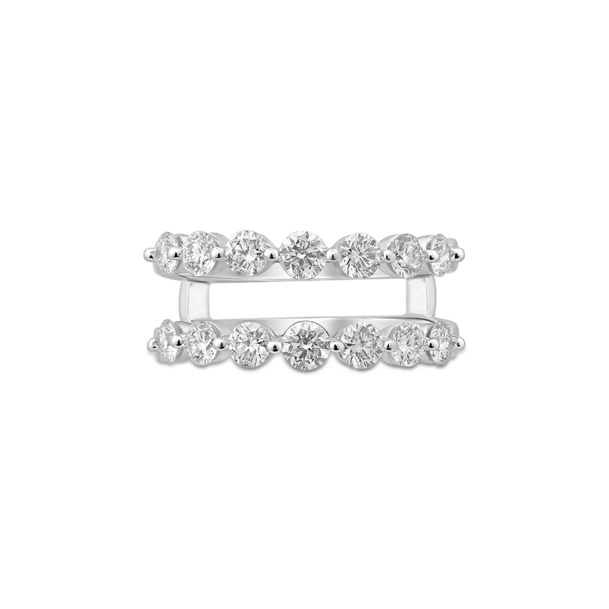 1/2 CT. Tw. Lab Grown Diamond Ring Enhancer 14K White Gold Size 7