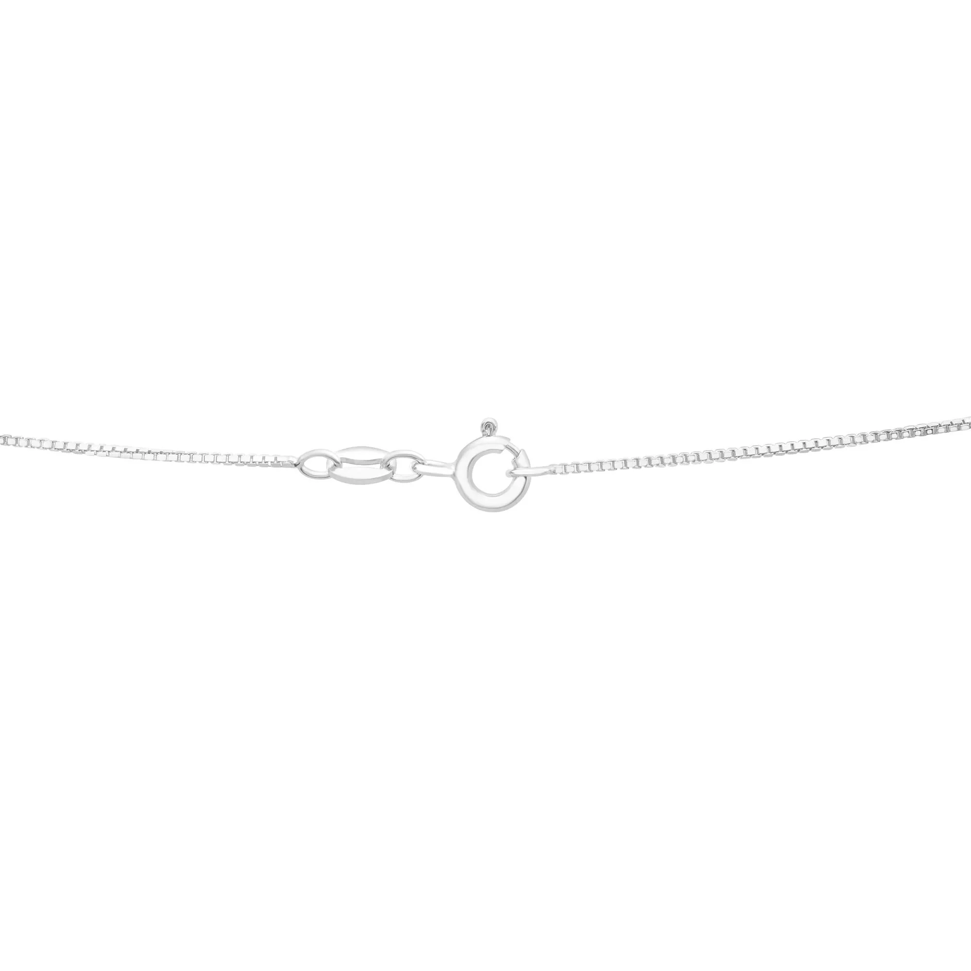 Diamond Accent Vertical Bar Pendant Necklace .925 Sterling Silver White Size 18" - Image 4