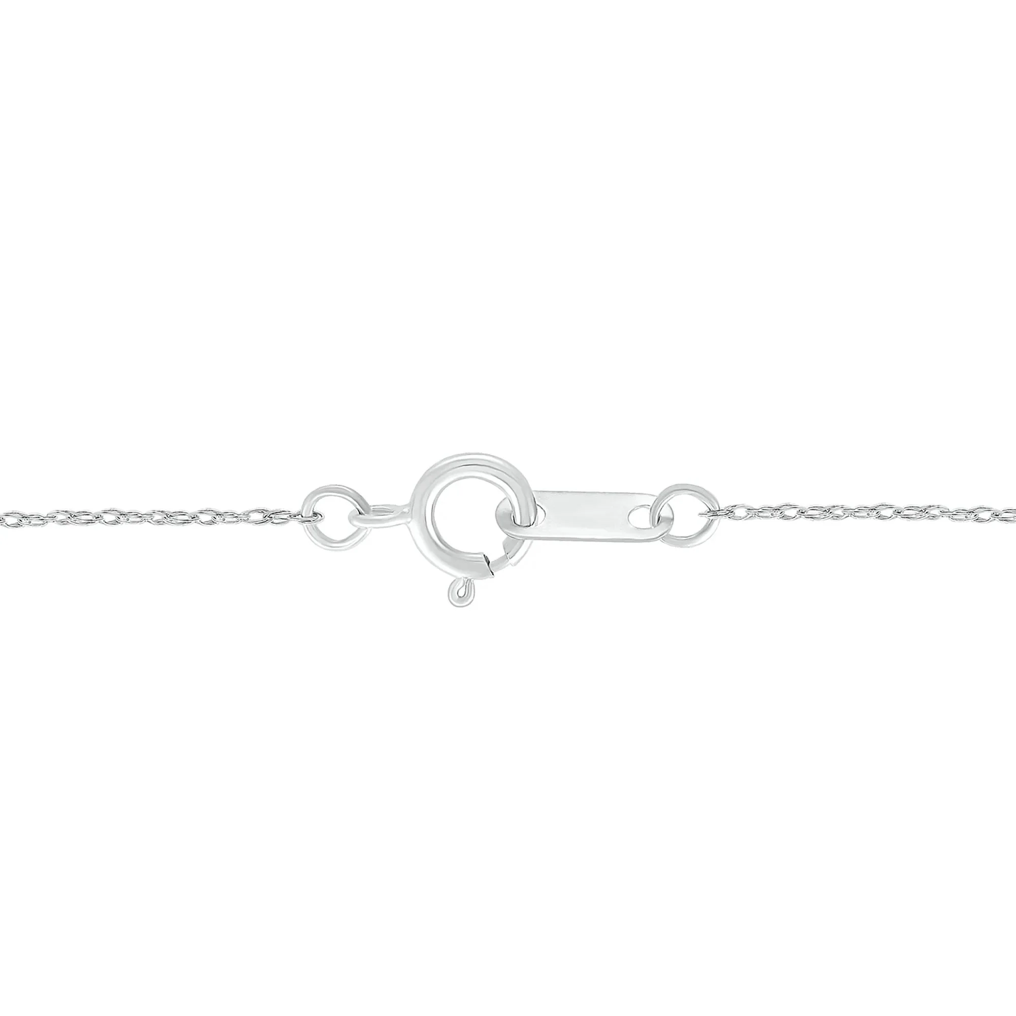 1/3 CT. Tw. Diamond Pendant Necklace 10K White Gold Size 18" - Image 3