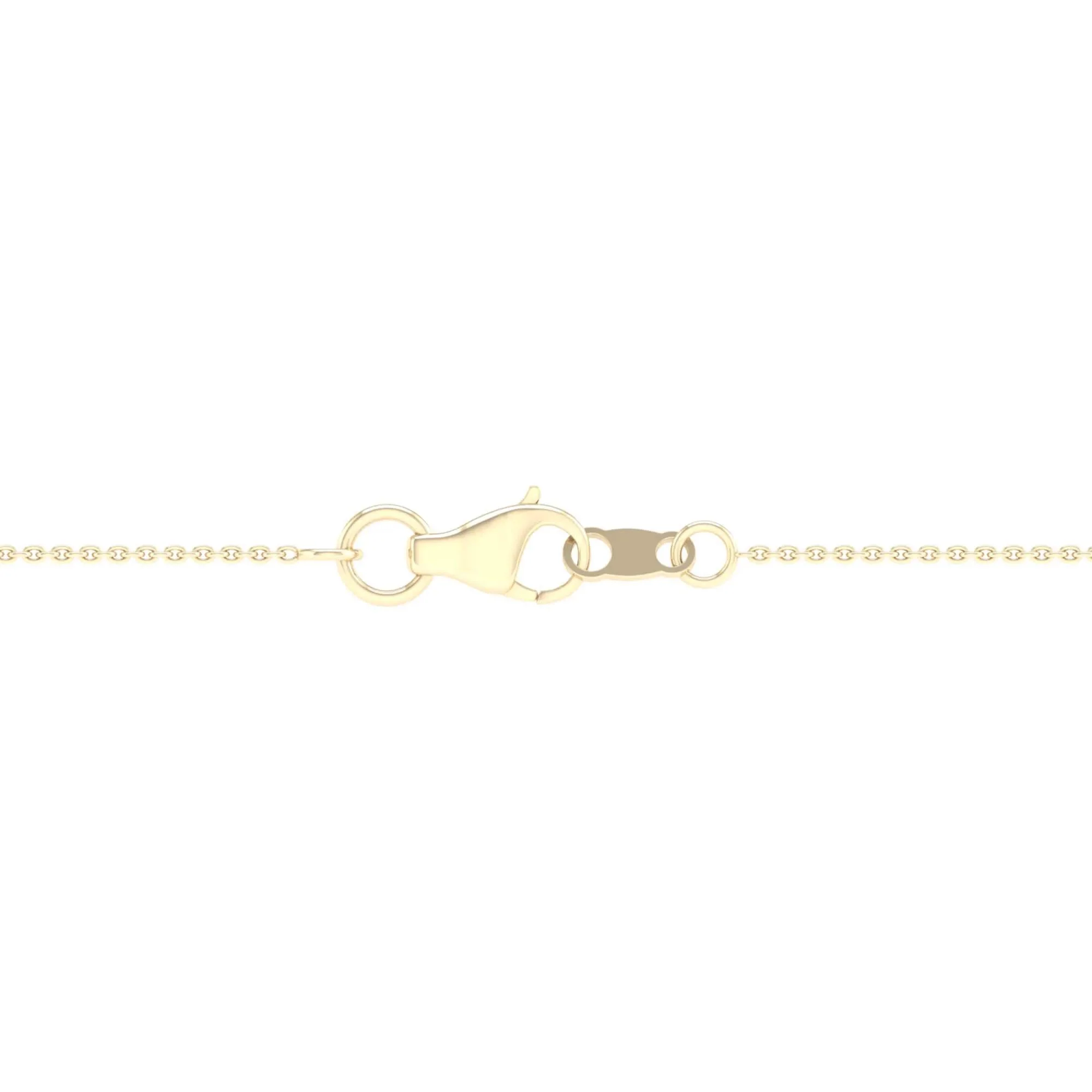1 CT. Tw. Lab Grown Diamond Oval-Shaped Solitaire Bezel Pendant Necklace 10K Yellow Gold Size 18" - Image 5