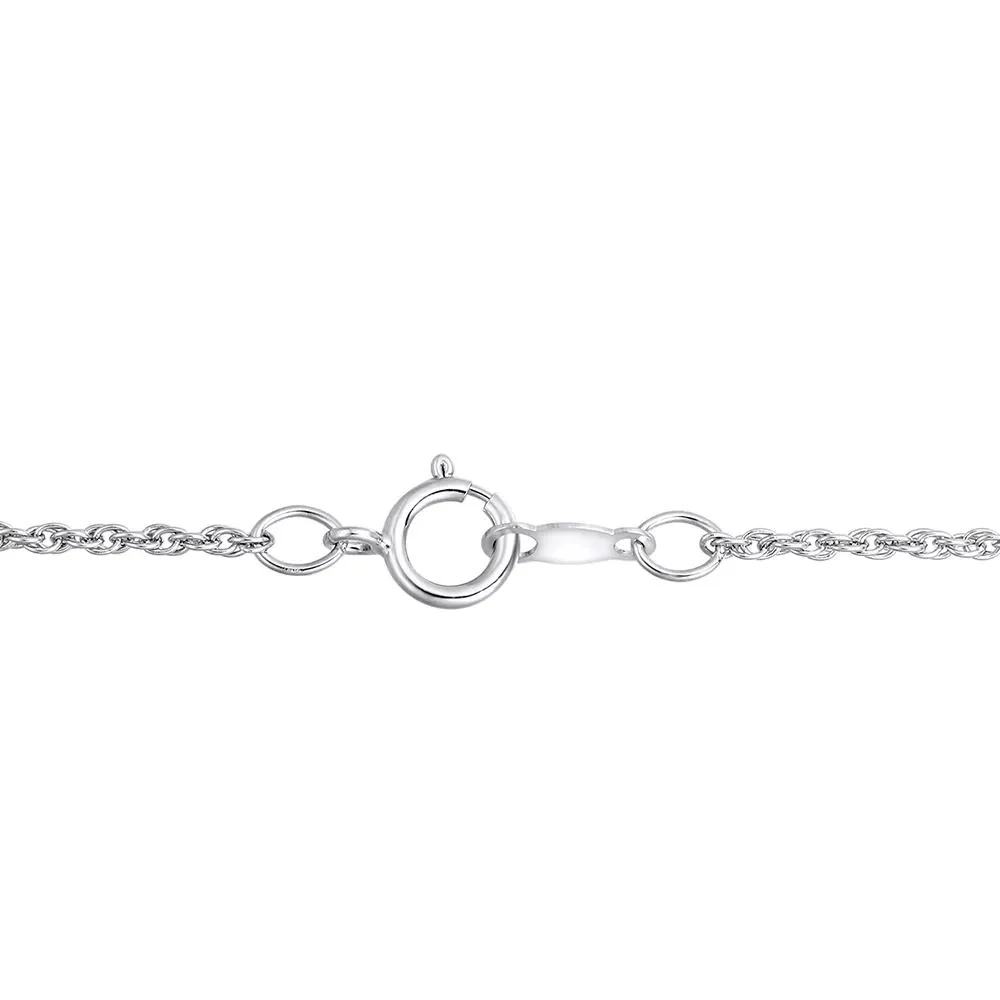 Lab-Created Alexandrite & Lab-Created White Sapphire Pear-Shaped Pendant Necklace .925 Sterling Silver Size 18" - Image 3
