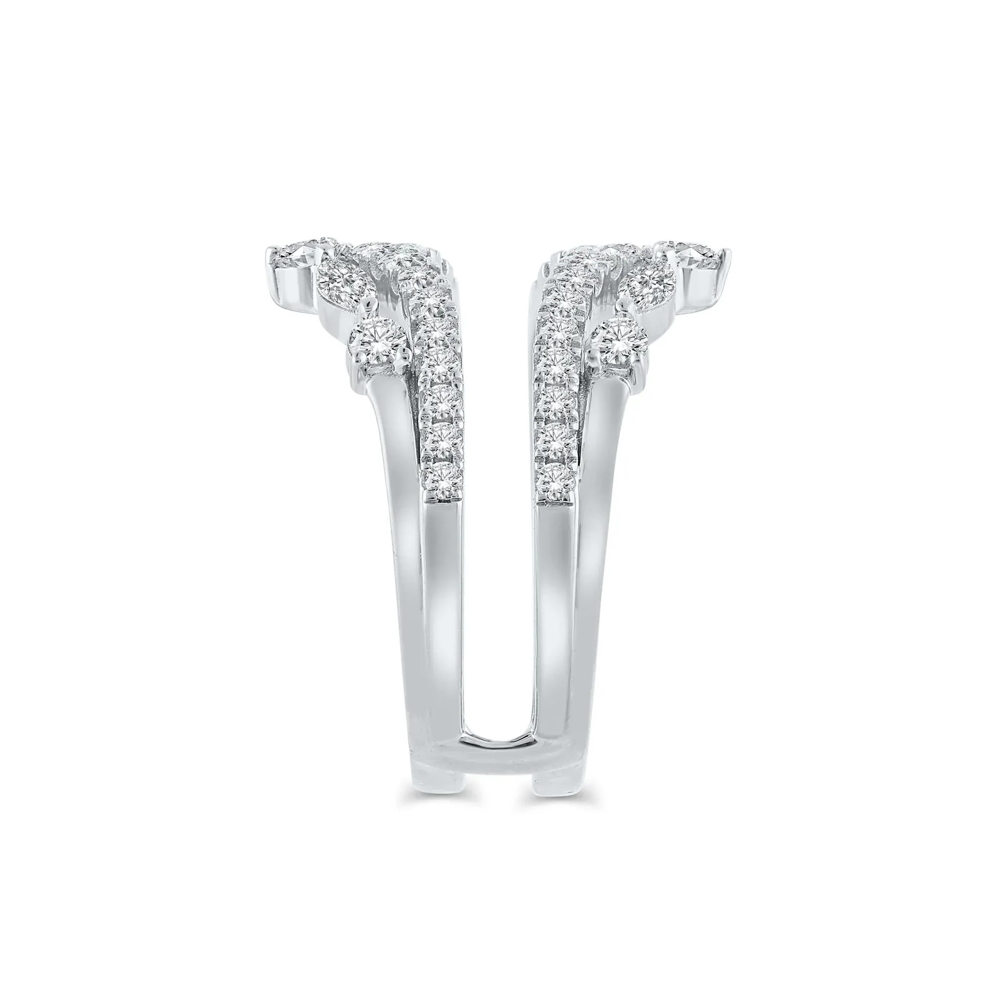 1/4 CT. Tw. Lab Grown Diamond Insert 14K White Gold (1-) Ring Round Brilliant Cut Size 6 - Image 3