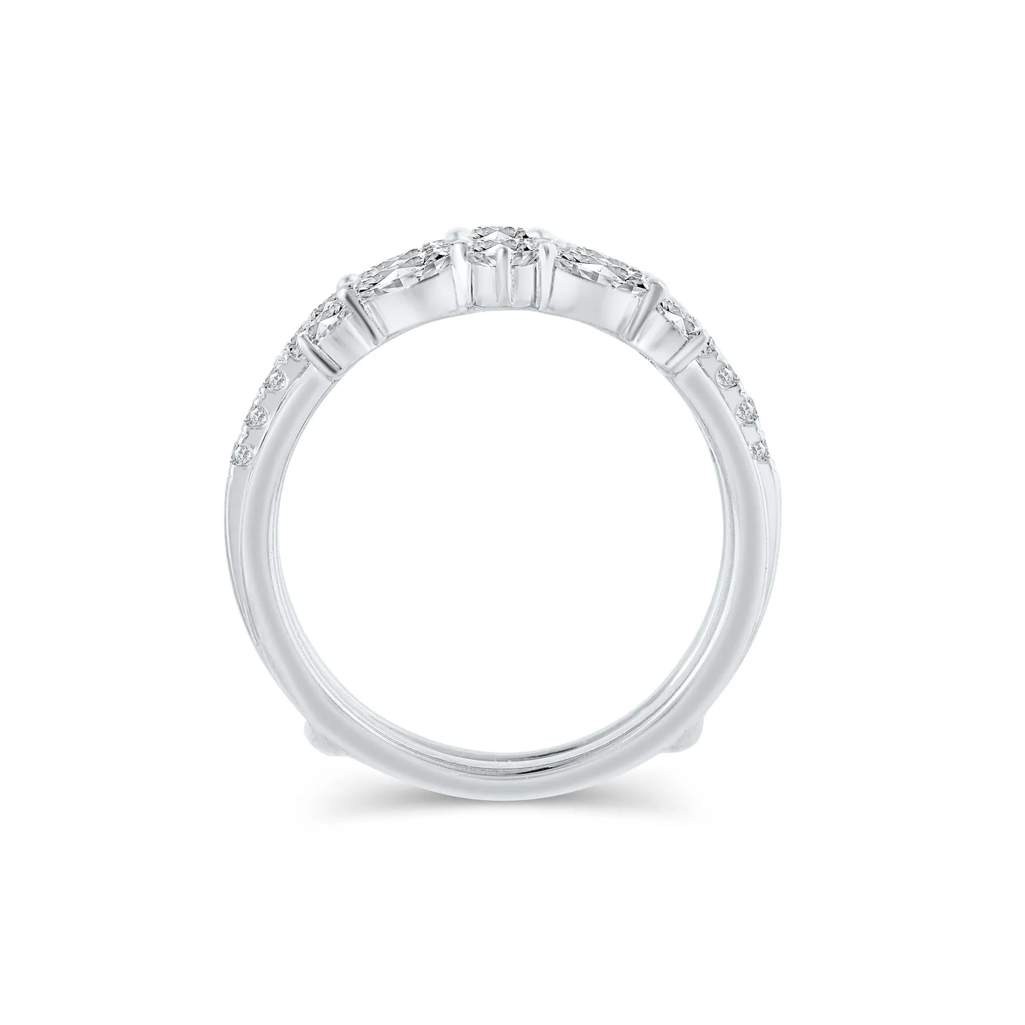 1/4 CT. Tw. Lab Grown Diamond Insert 14K White Gold (1-) Ring Round Brilliant Cut Size 7 - Image 2