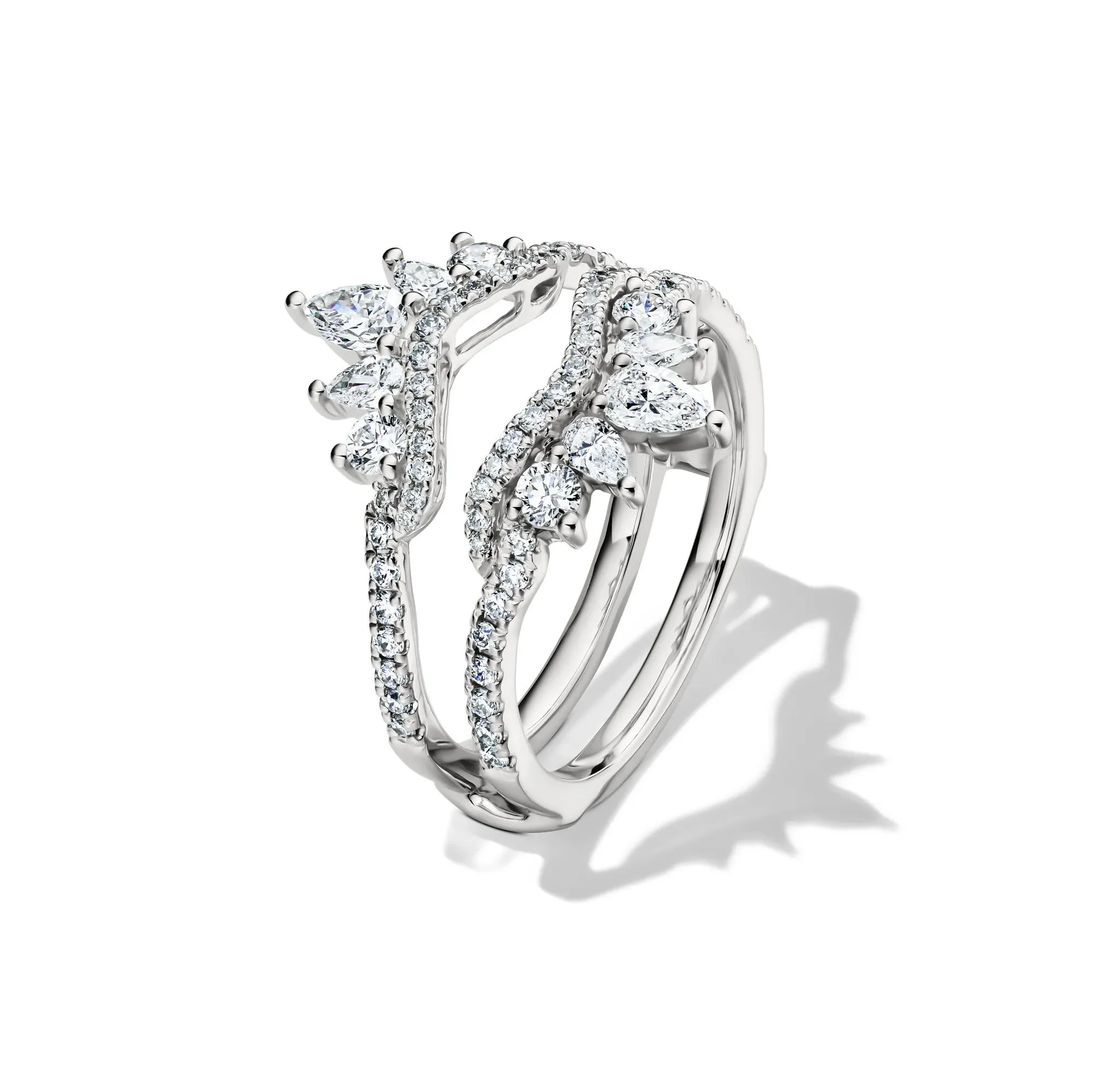1 CT. Tw. Lab Grown Diamond Ring Insert 14K White Gold Size 6.5 5mm - Image 4