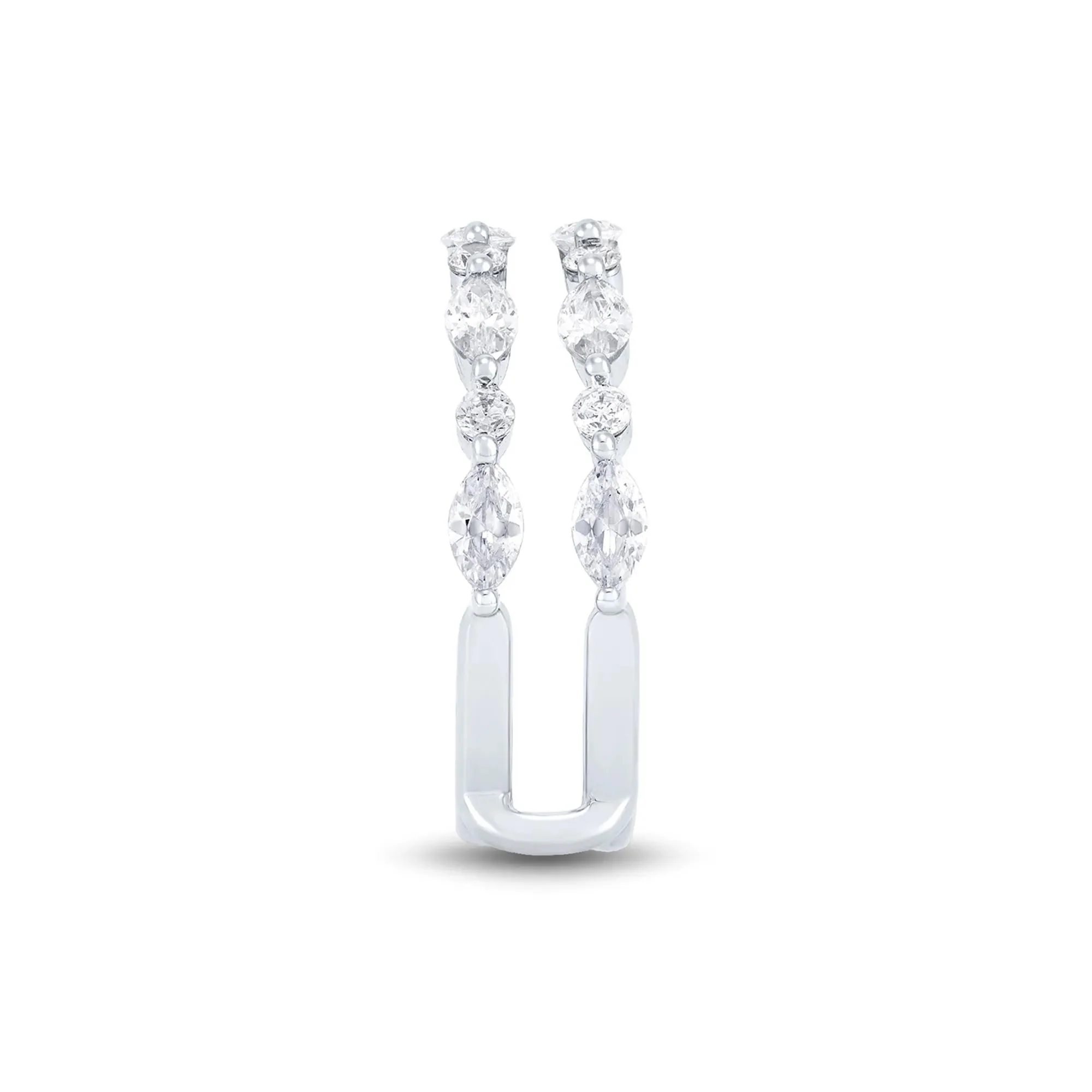 1/4 CT. Tw. Lab Grown Diamond Insert 14K White Gold (1-) Ring Round Brilliant Cut Size 7 1mm - Image 3
