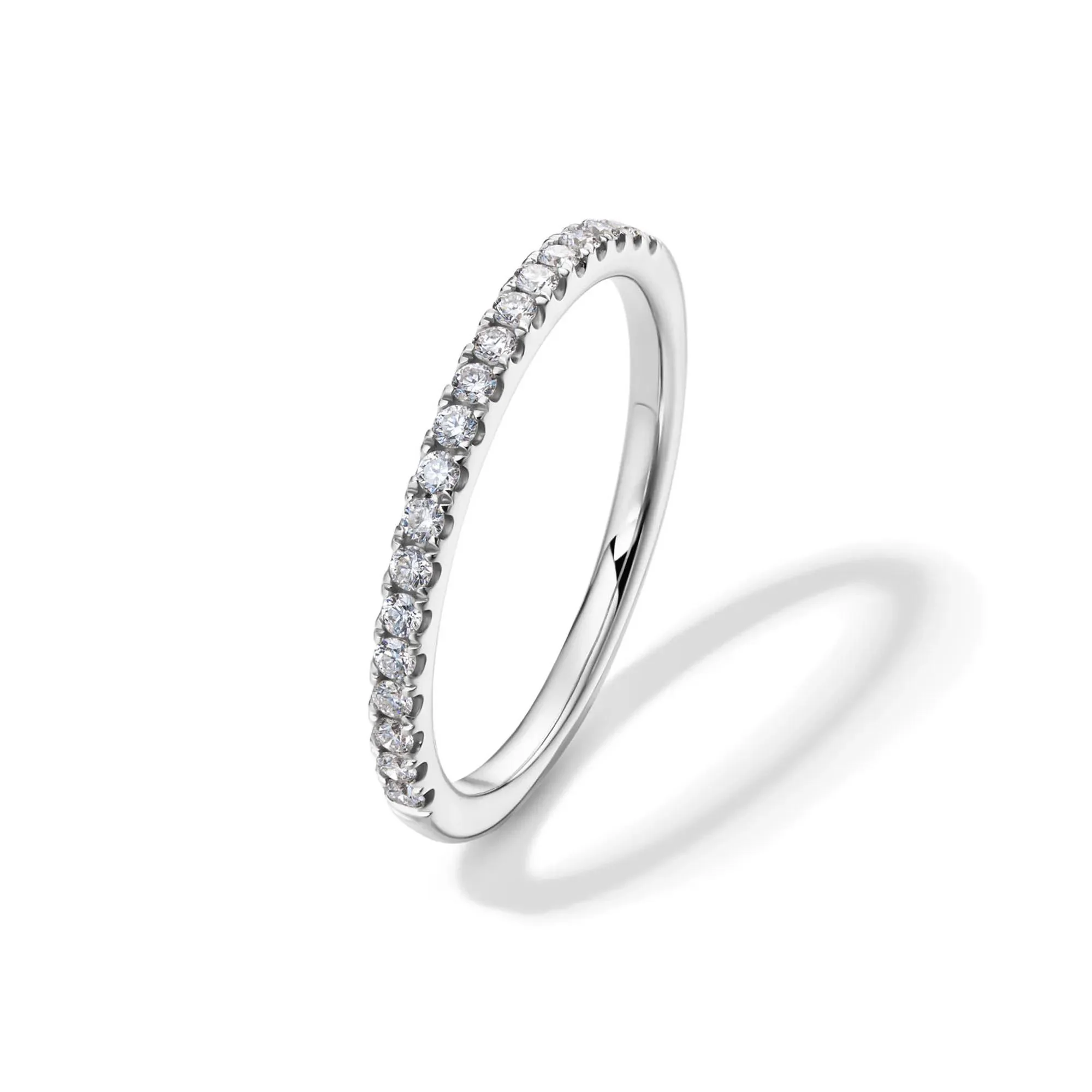 Lab Grown Diamond Wedding Set 14K White Gold (3 ½ CT. Tw.) Ring Size 7 - Image 6