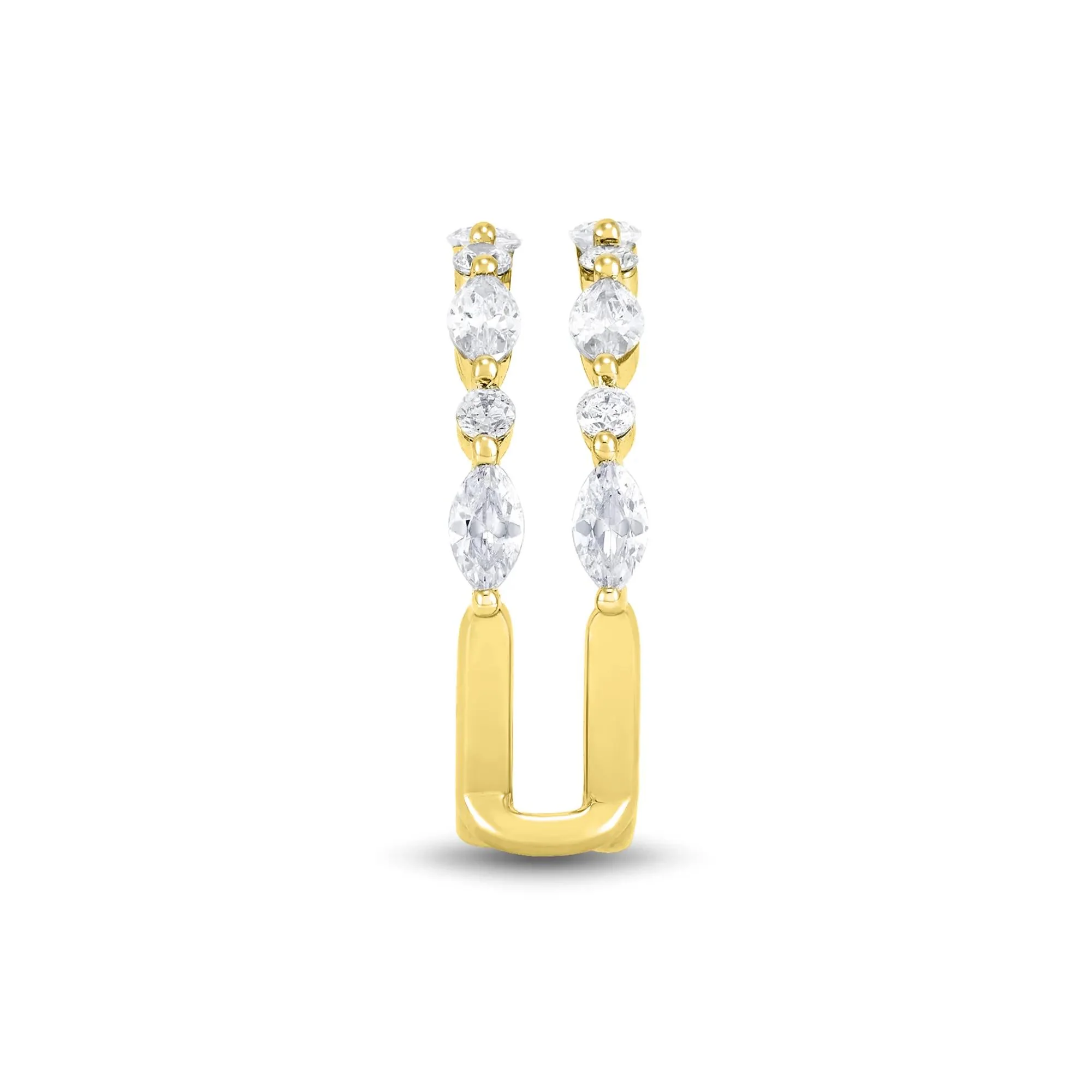 1/4 CT. Tw. Lab Grown Diamond Ring Insert 14K Yellow Gold Round Brilliant Cut Size 6.5 1mm - Image 3