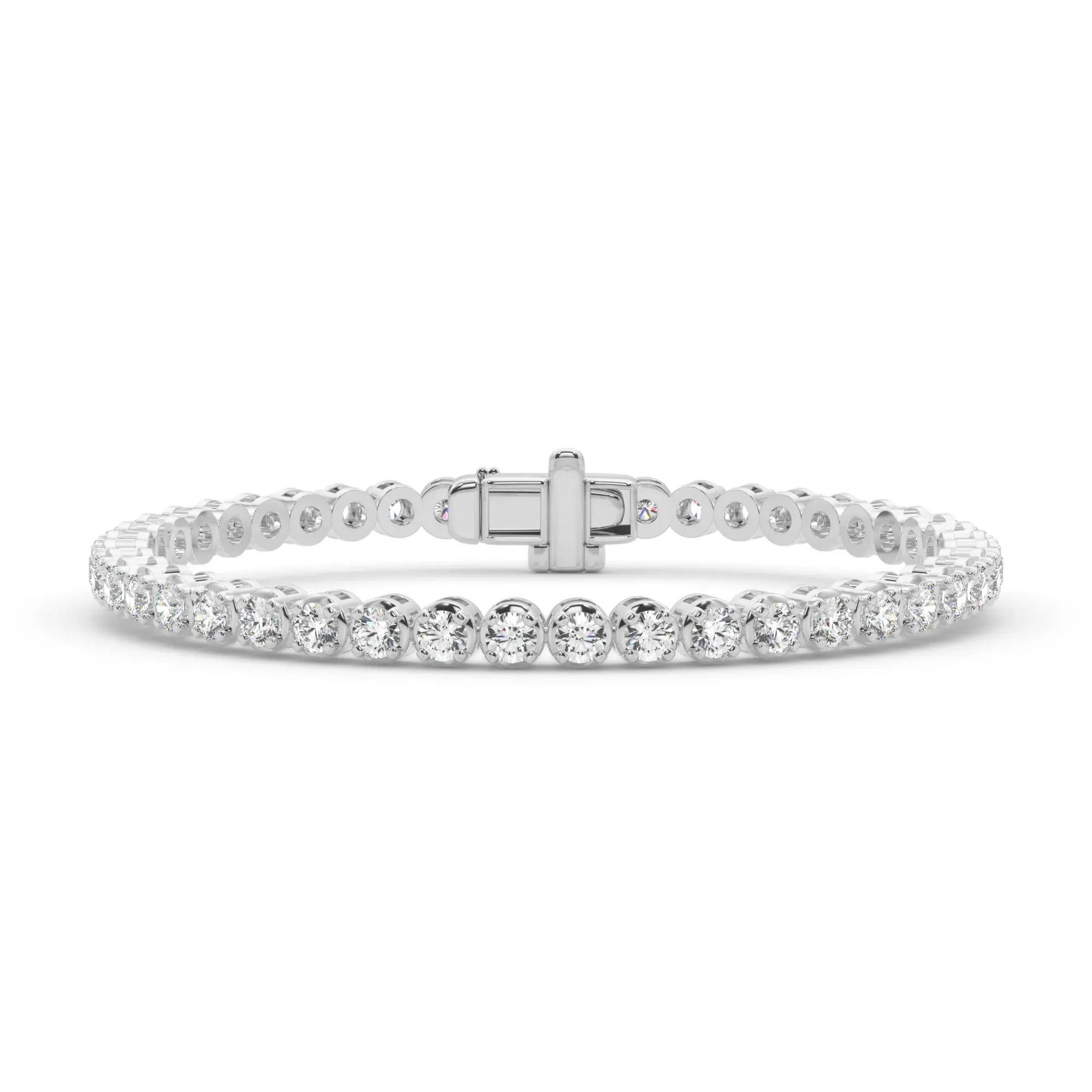 6 CT. Tw. Lab Grown Diamond Tennis Bracelet 14K White Gold Size 2.00mm