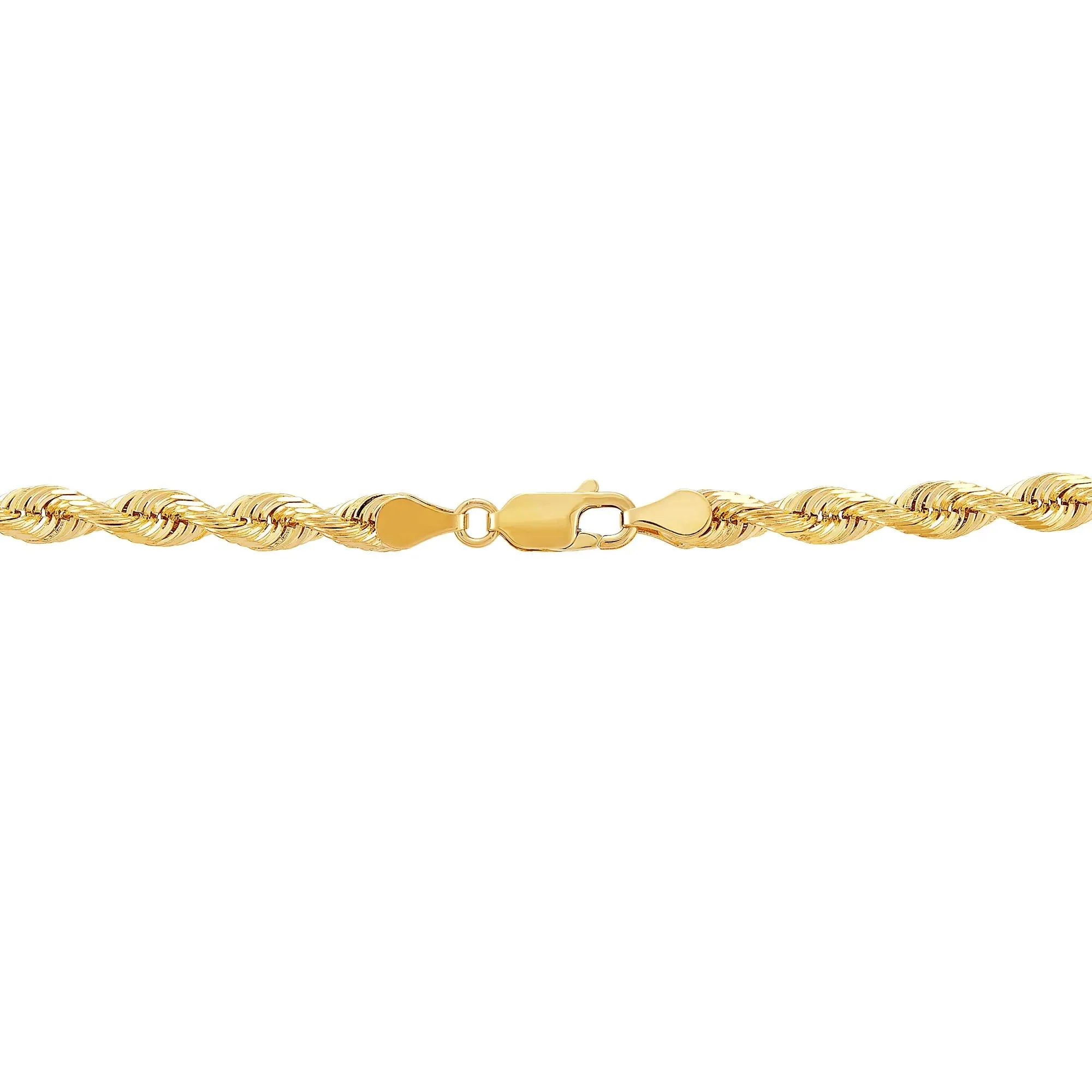 Silk Rope Chain 14K Yellow Gold Necklace Size 22" - Image 2