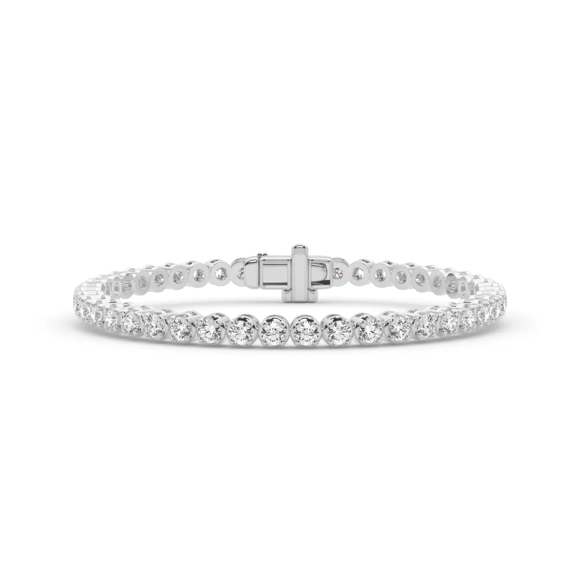 5 3/4 CT. Tw. Lab Grown Diamond Tennis Bracelet 14K White Gold Size 2.00mm