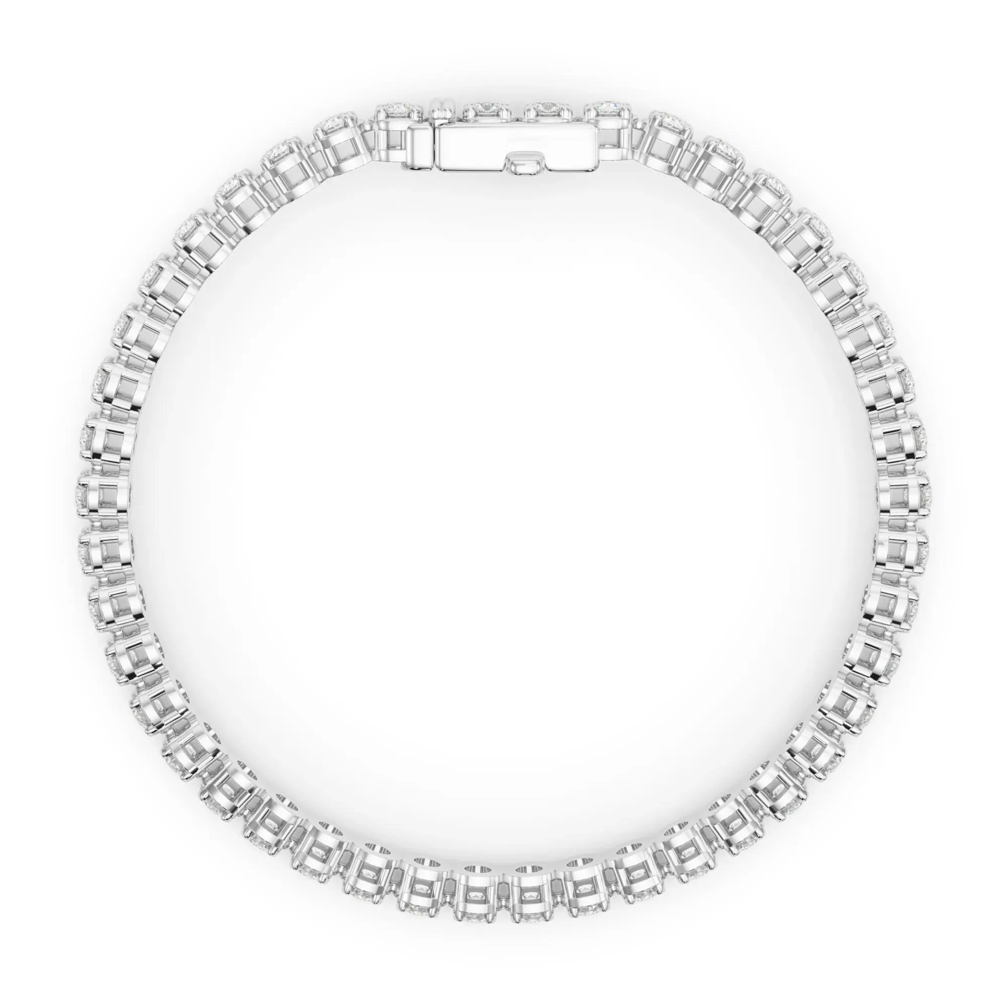 6 1/2 CT. Tw. Lab Grown Diamond Tennis Bracelet 14K White Gold Size 2.00mm - Image 2