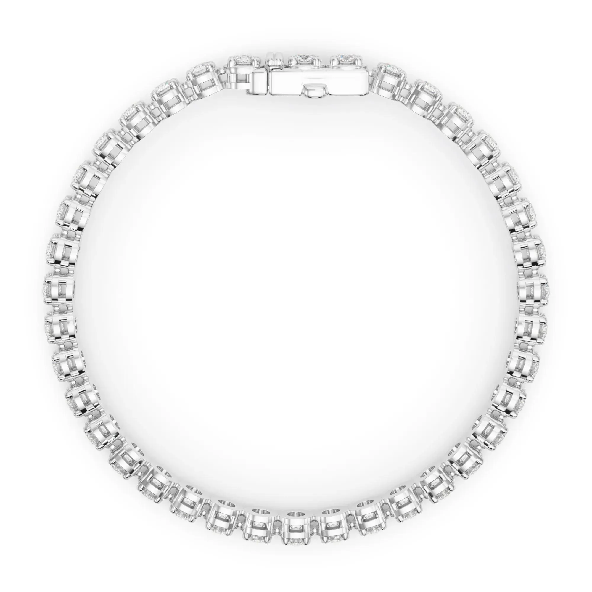 8 5/8 CT. Tw. Lab Grown Diamond Tennis Bracelet 14K White Gold Size 2.00mm - Image 2