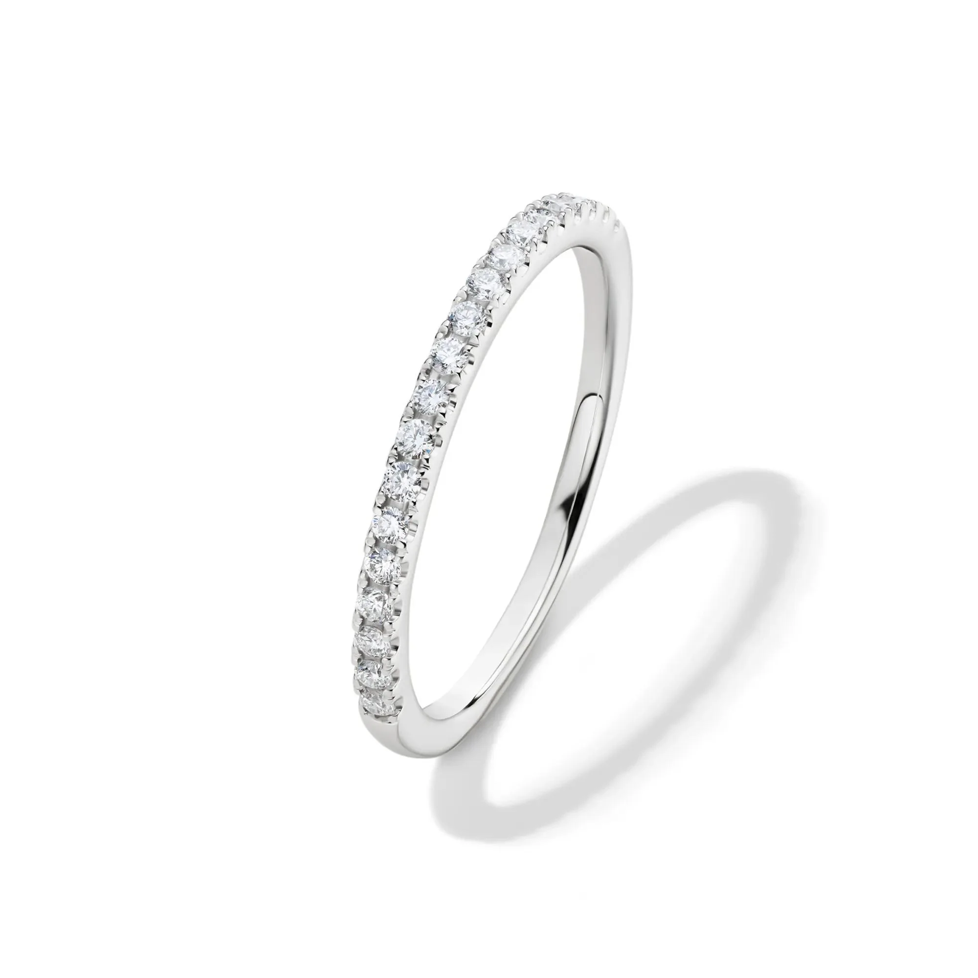 Lab Grown Diamond Wedding Set 14K White Gold (3 ½ CT. Tw.) Ring Round Brilliant Cut Size 6 - Image 6