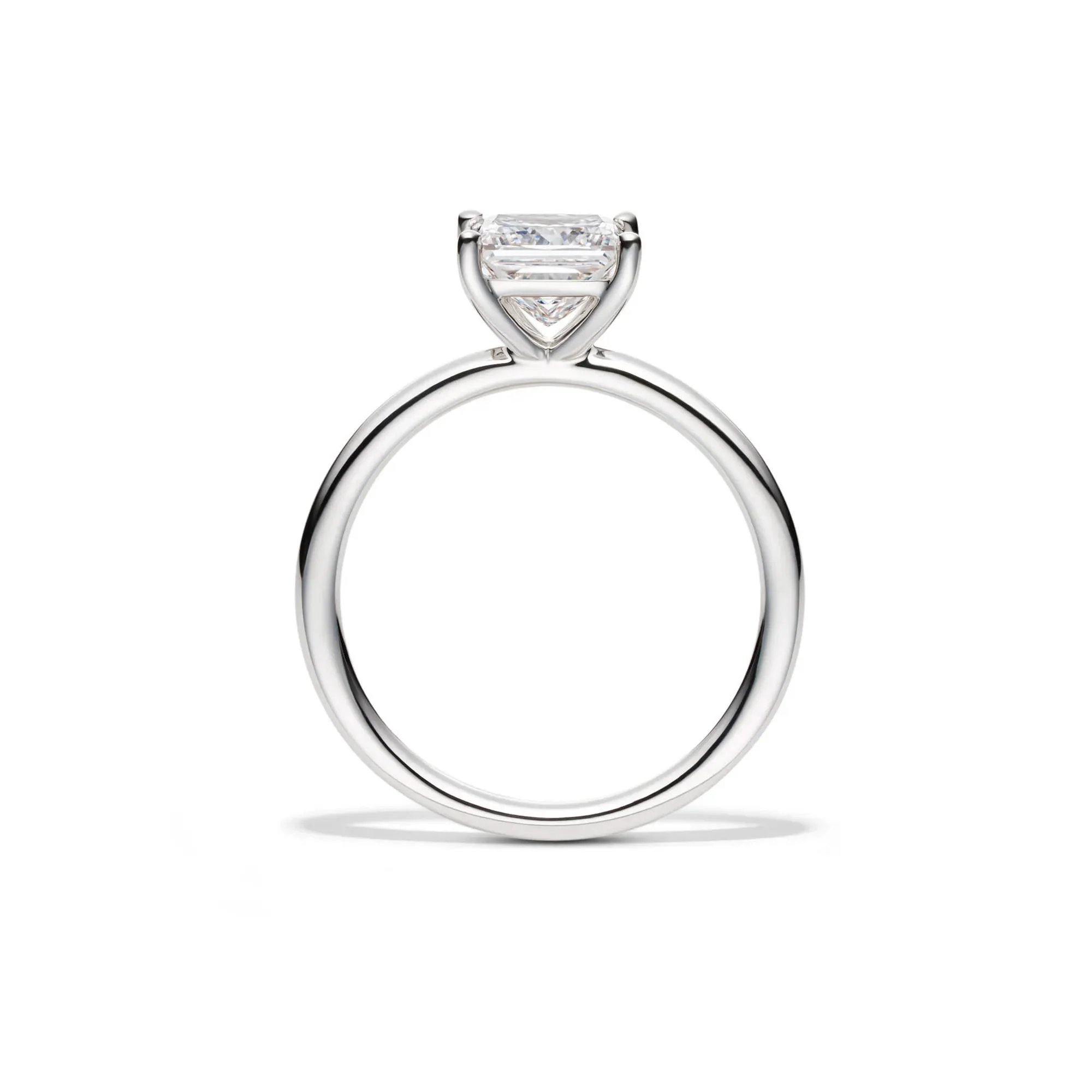Lab Grown Diamond Princess-Cut Solitaire Engagement Ring 14K White Gold (1/2 CT.) Size 10.5 2mm - Image 2