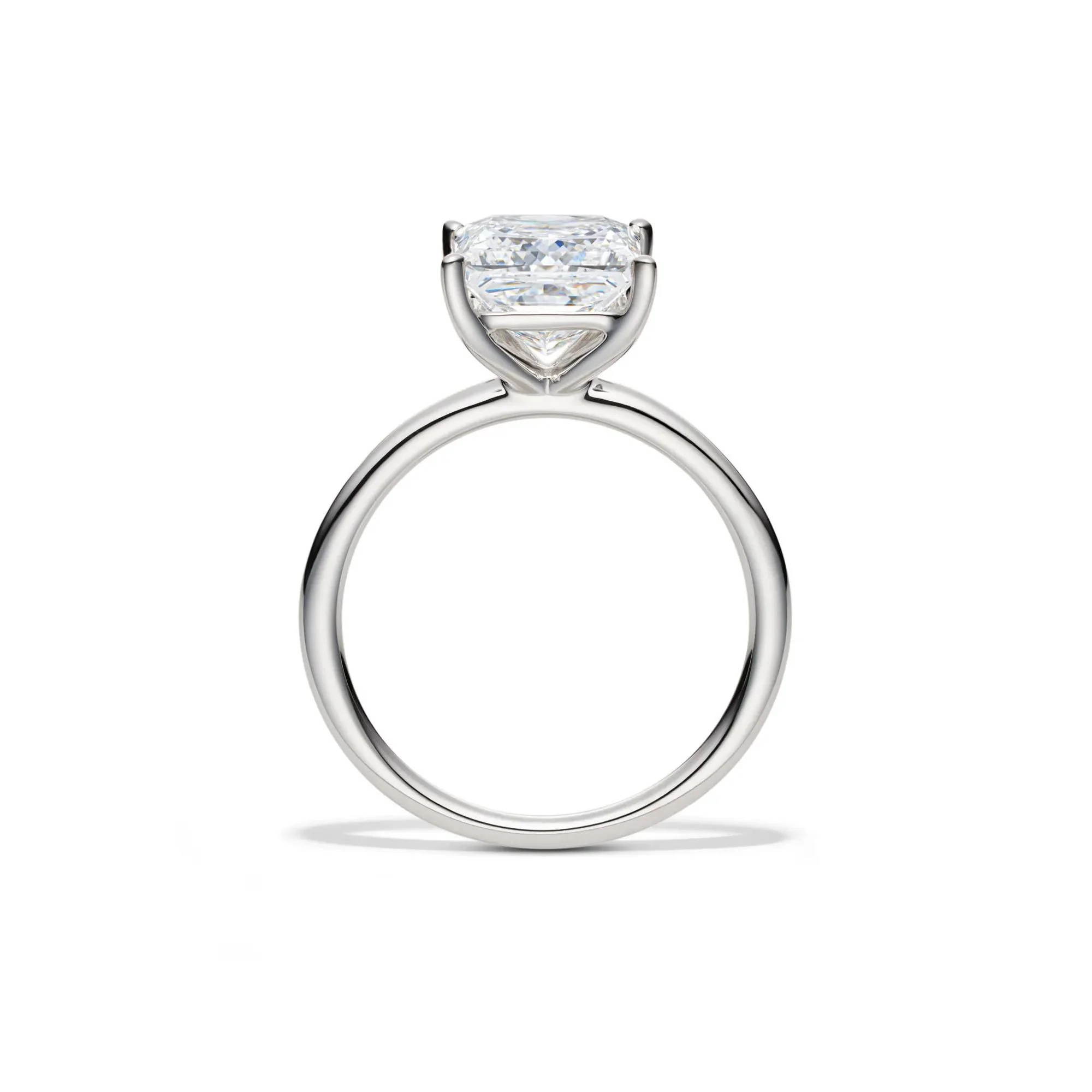 Lab Grown Diamond Princess-Cut Solitaire Engagement Ring 14K White Gold (3 CT.) Size 12 2mm - Image 2