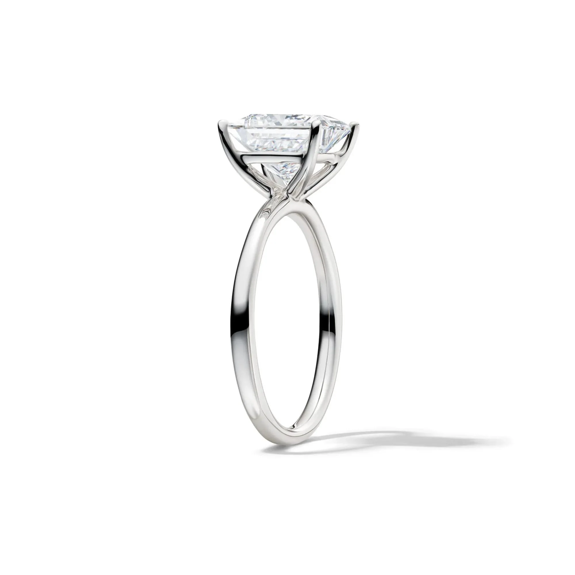 Lab Grown Diamond Princess-Cut Solitaire Engagement Ring 14K White Gold (3 CT.) Size 9 2mm - Image 3